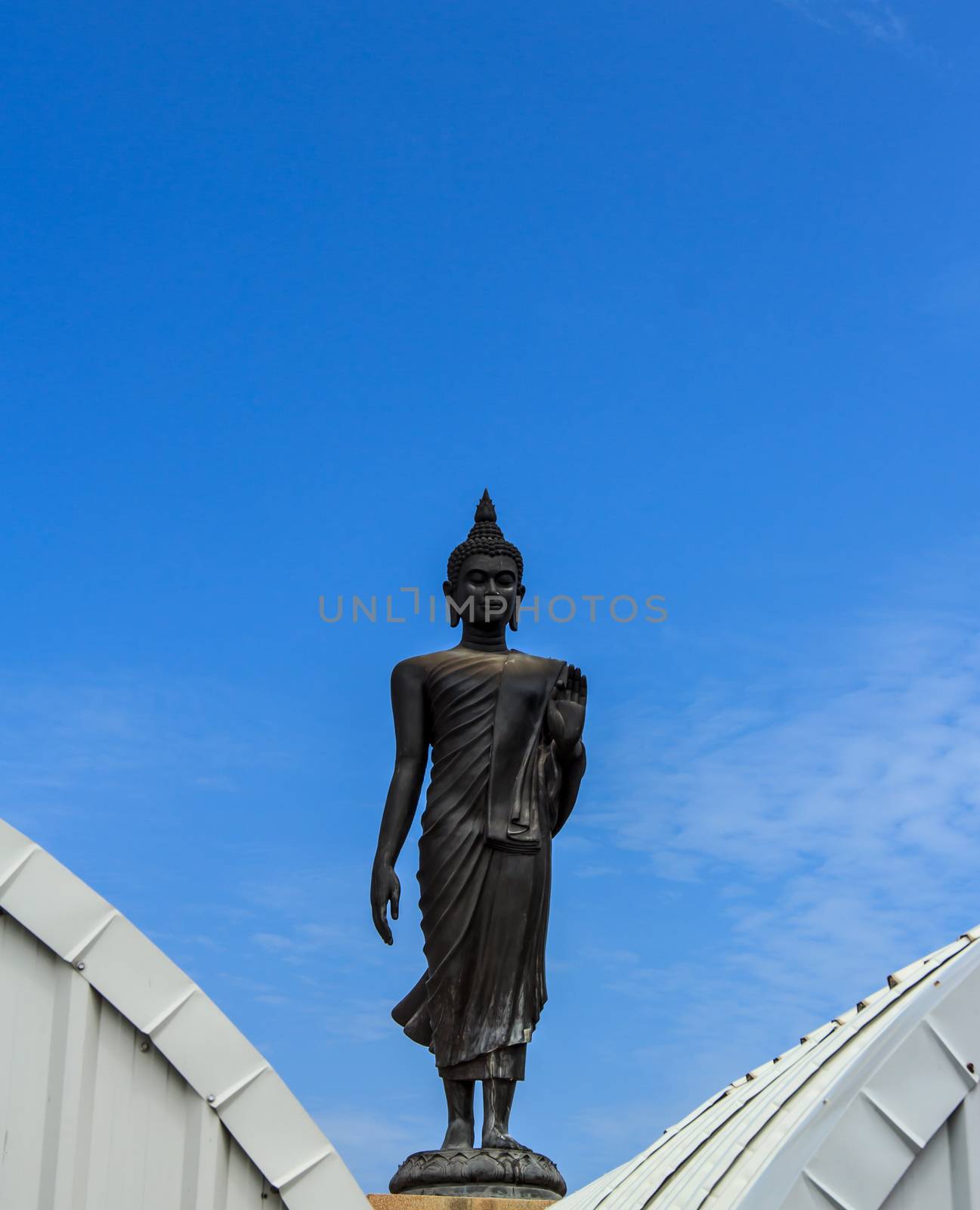 Buddha in Thailand and sky