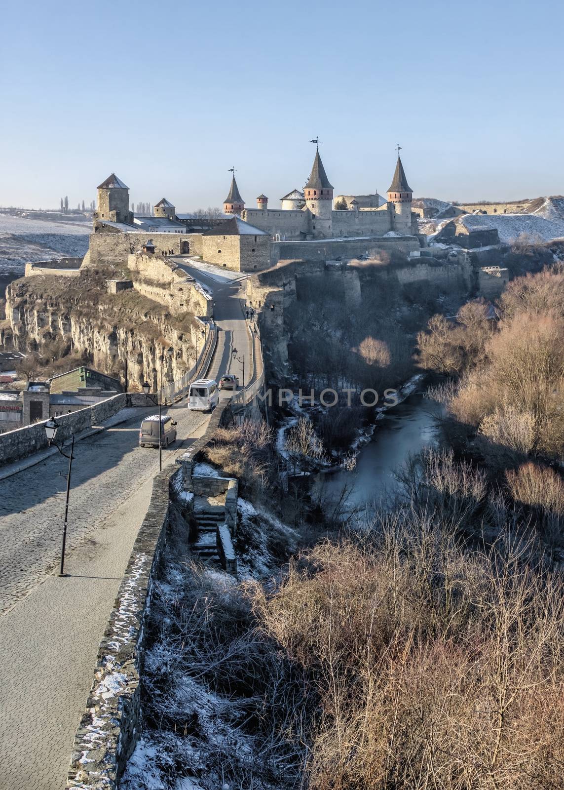 Castle bridge to Kamianets-Podilskyi fortress, Ukraine by Multipedia