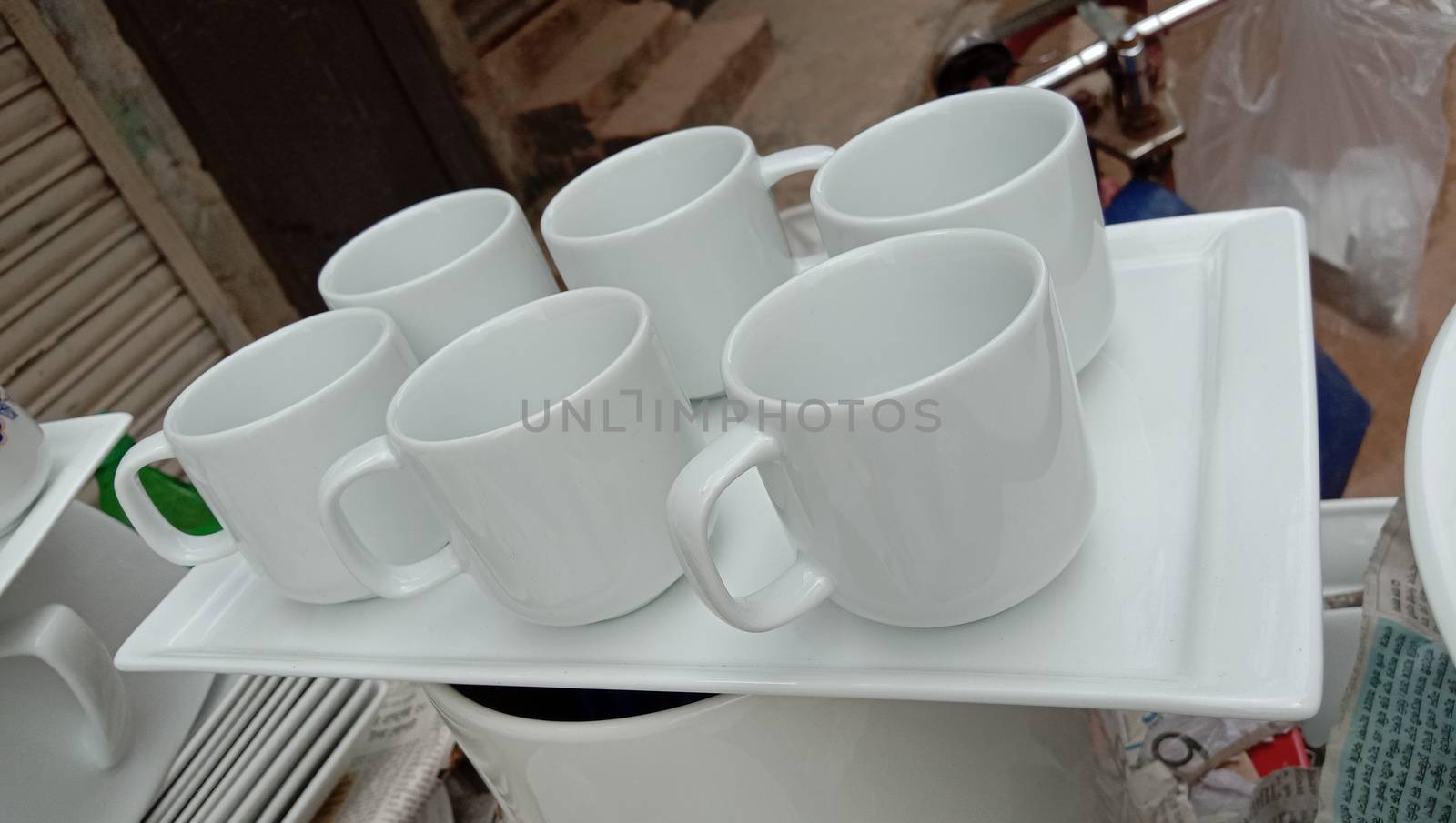 ceramic crockery stock on shop for sell
