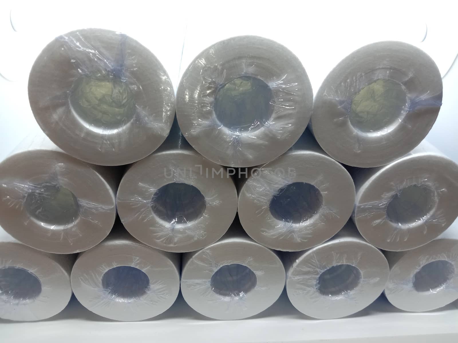 white colored cotton micron filter stock on shop