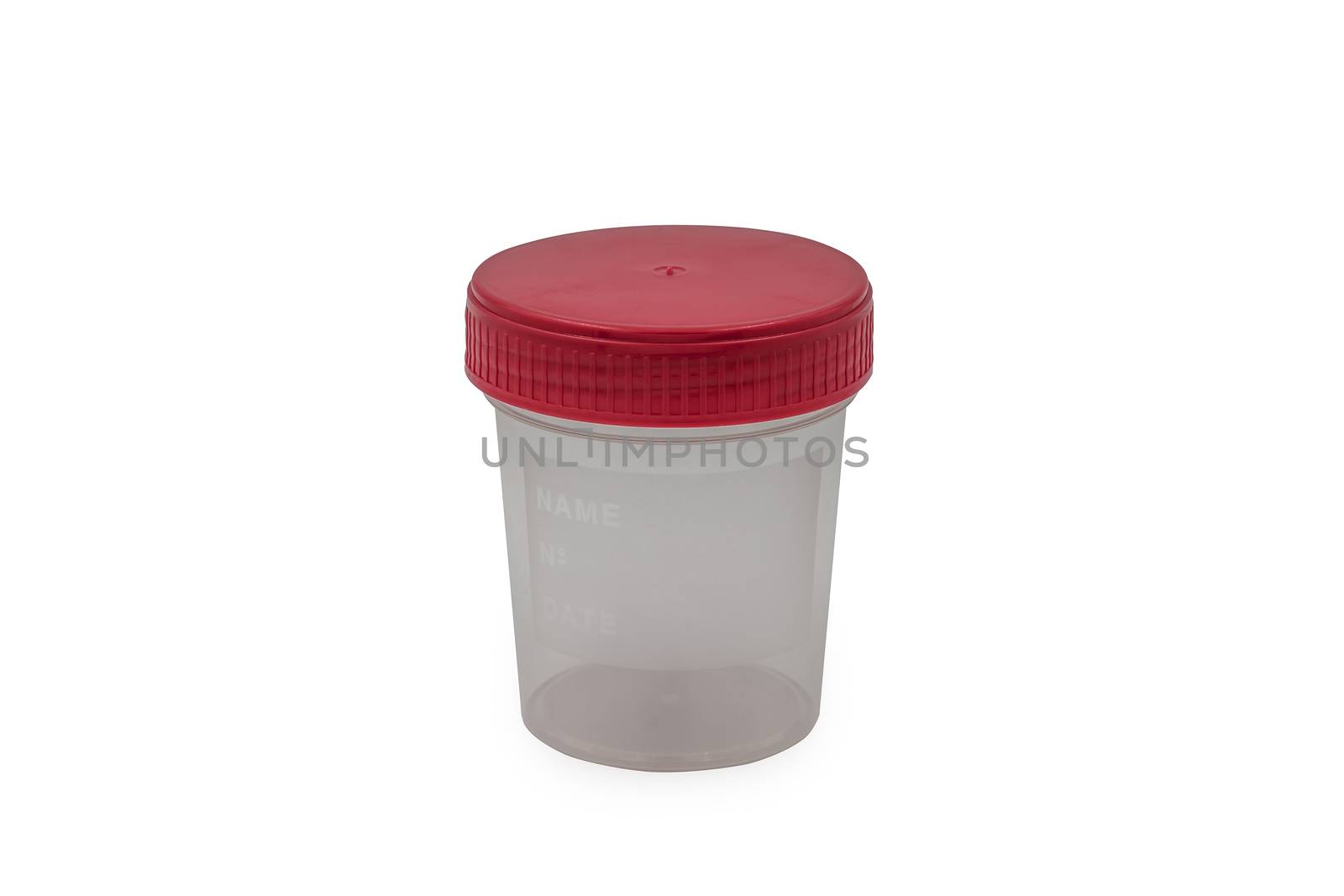 urine container isolated on white background
