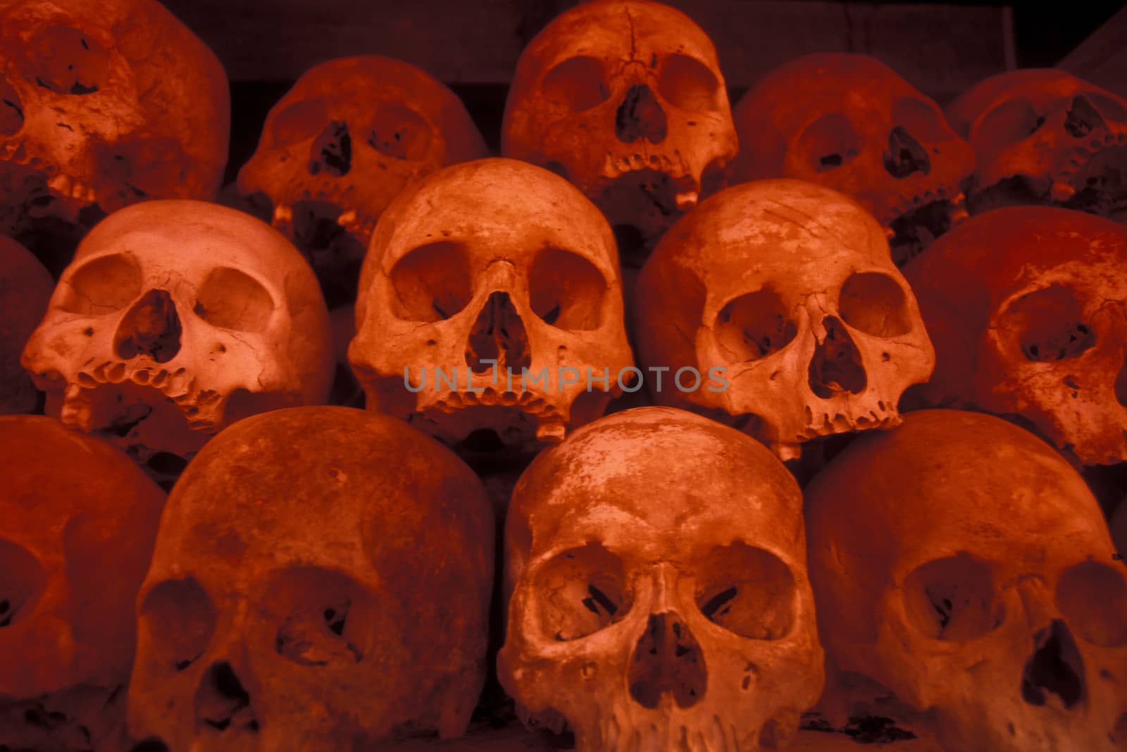 ONLY EDITORIAL AND FOR HISTORICAL STORYS USE ONLY- the museum of the killing fields of the red Khmer or khmer rouge outside the city of Phnom Penh of Cambodia.  Cambodia, Phnom Penh, February, 2001