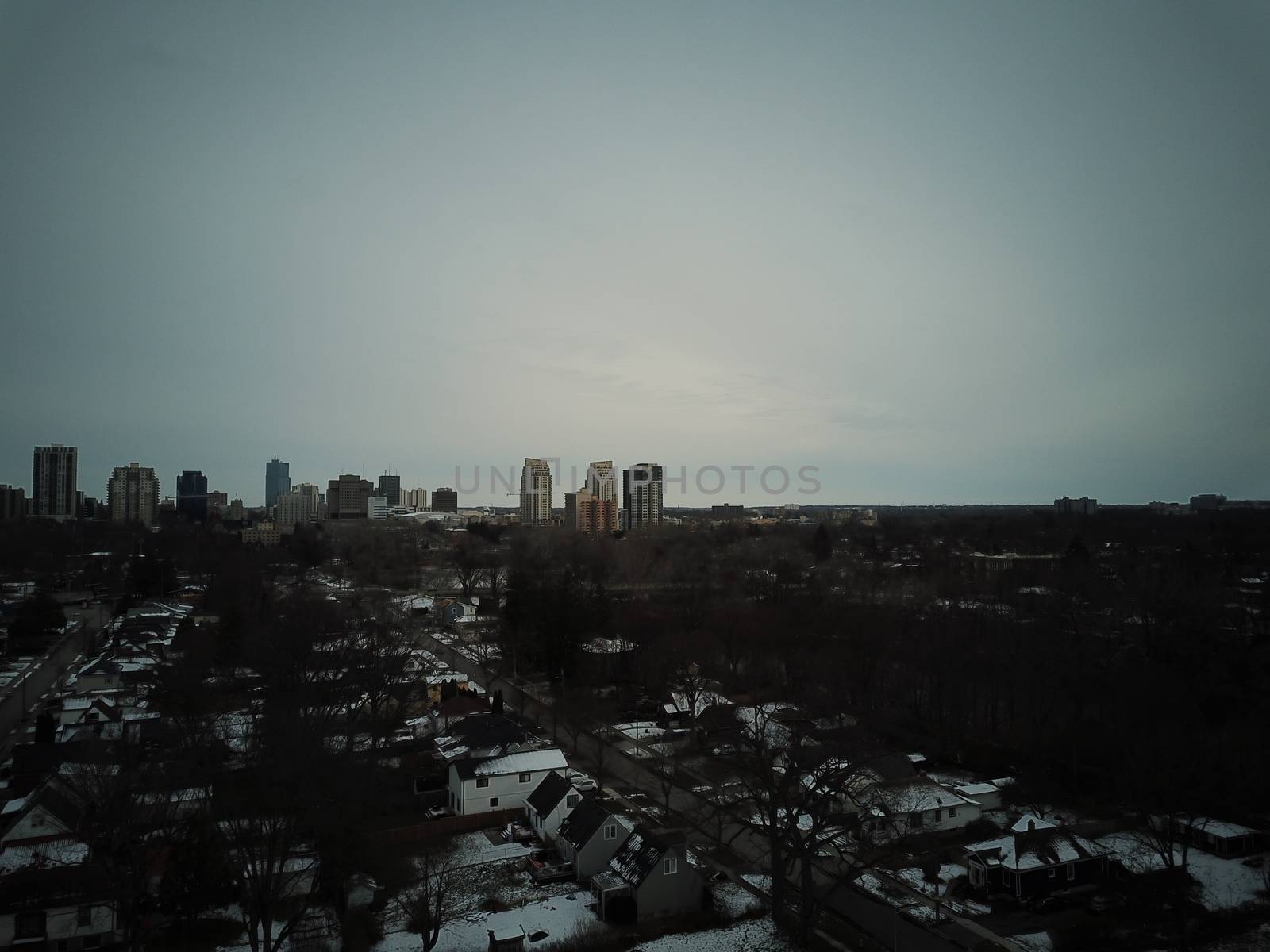 London Ontario Canada on a dreary winter day. High quality photo