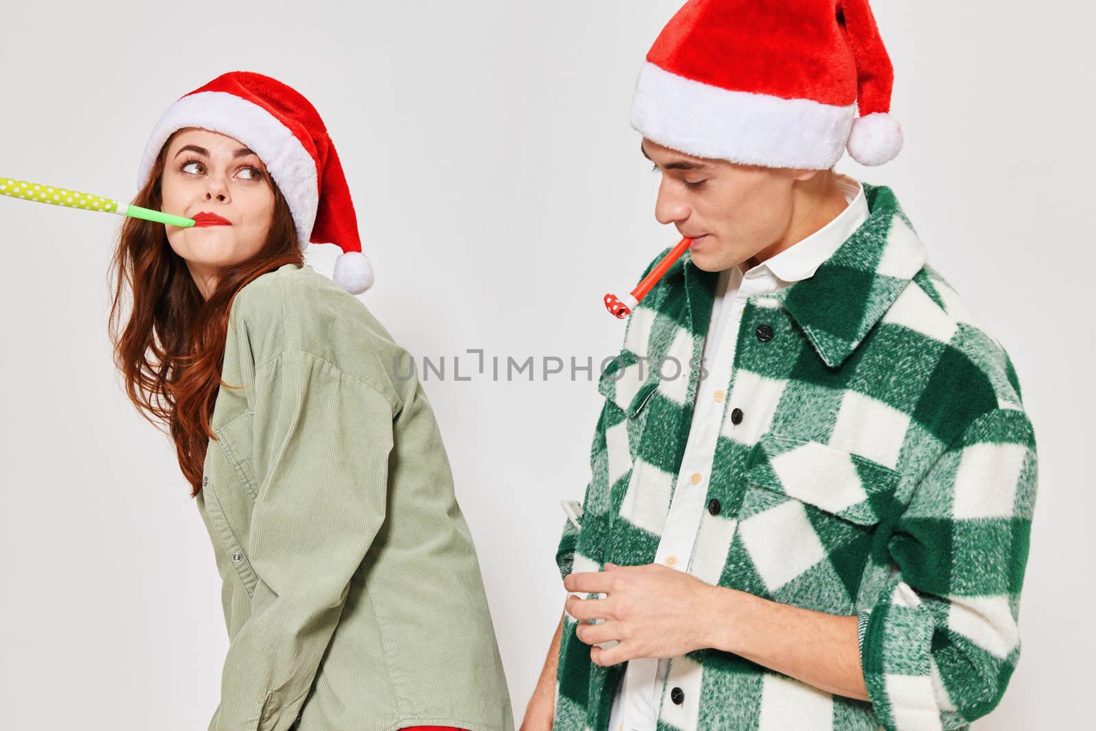 Man and woman festive mood fashion new year fun by SHOTPRIME