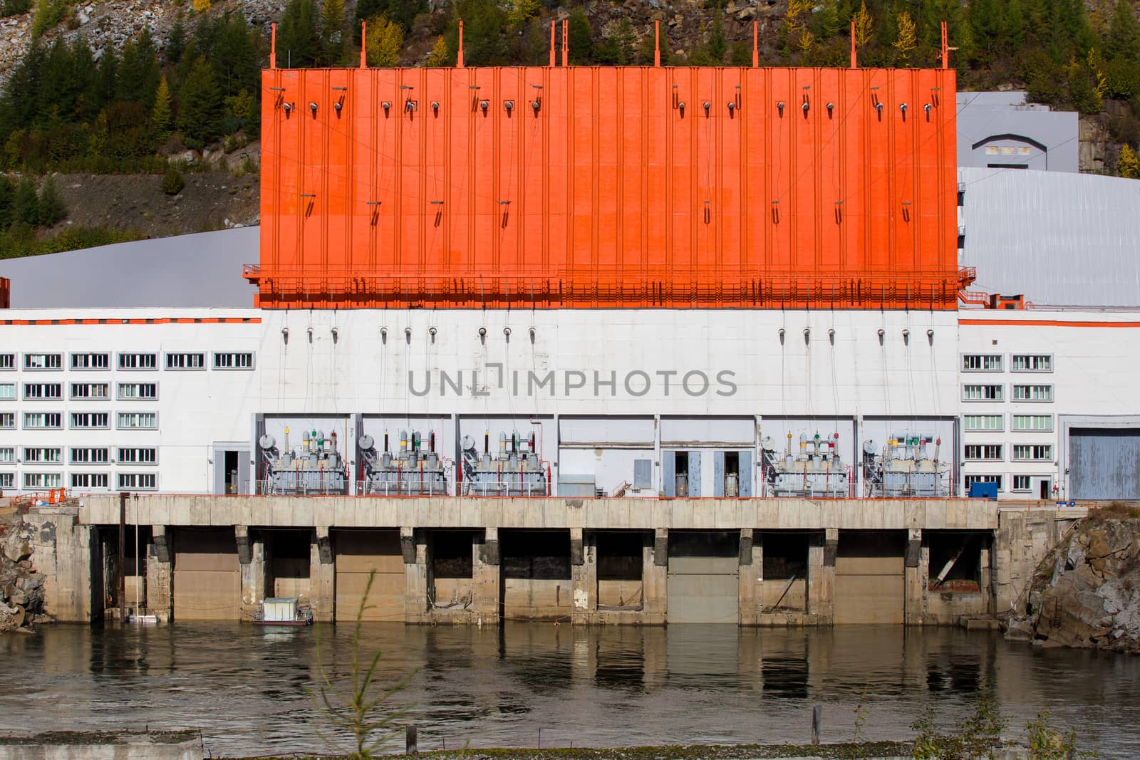 The main building of the Kolyma hydroelectric power station on the Kolyma River. by PrimDiscovery