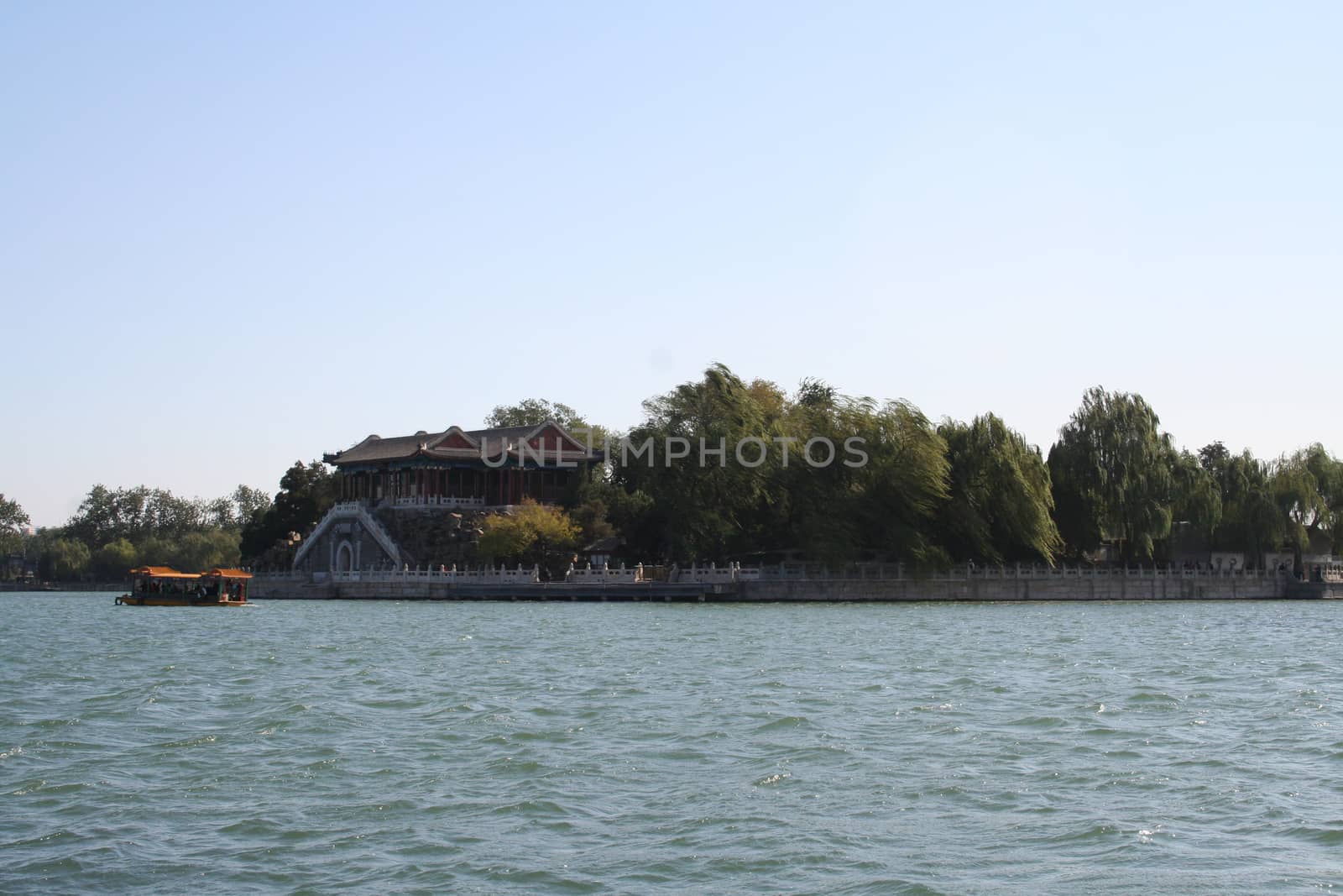 Beijing, China - November 1, 2016, Kunming lake in Summer Palace