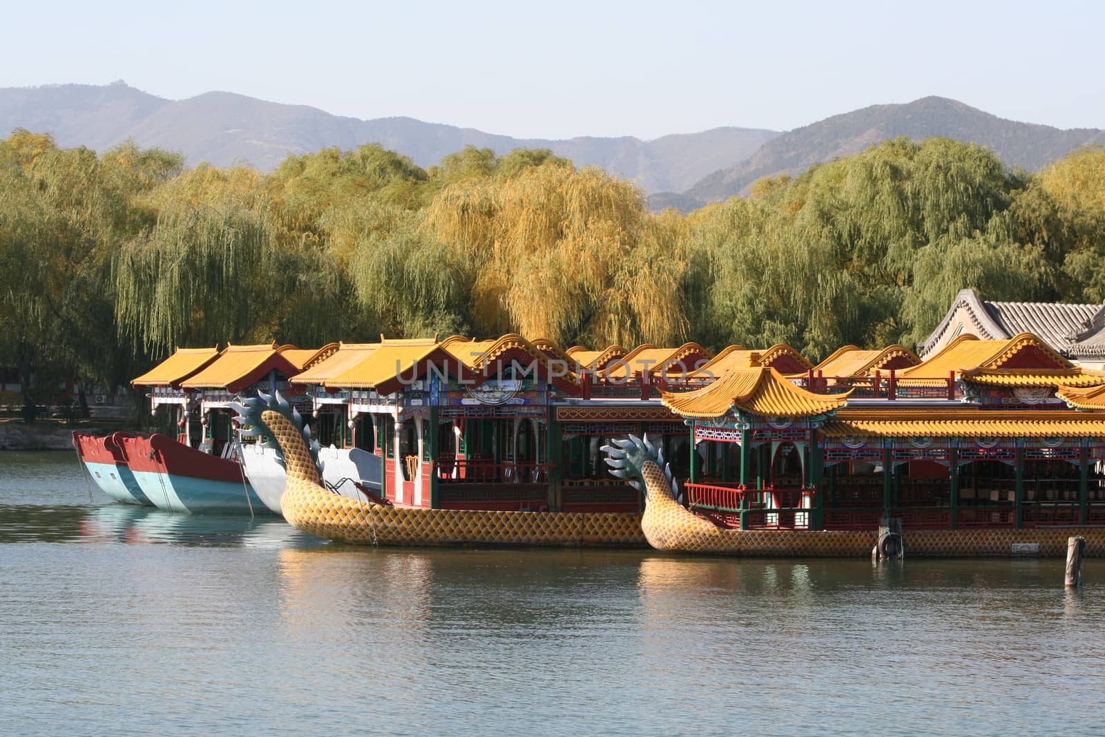 Beijing, China - November 1, 2016, Kunming lake in Summer Palace