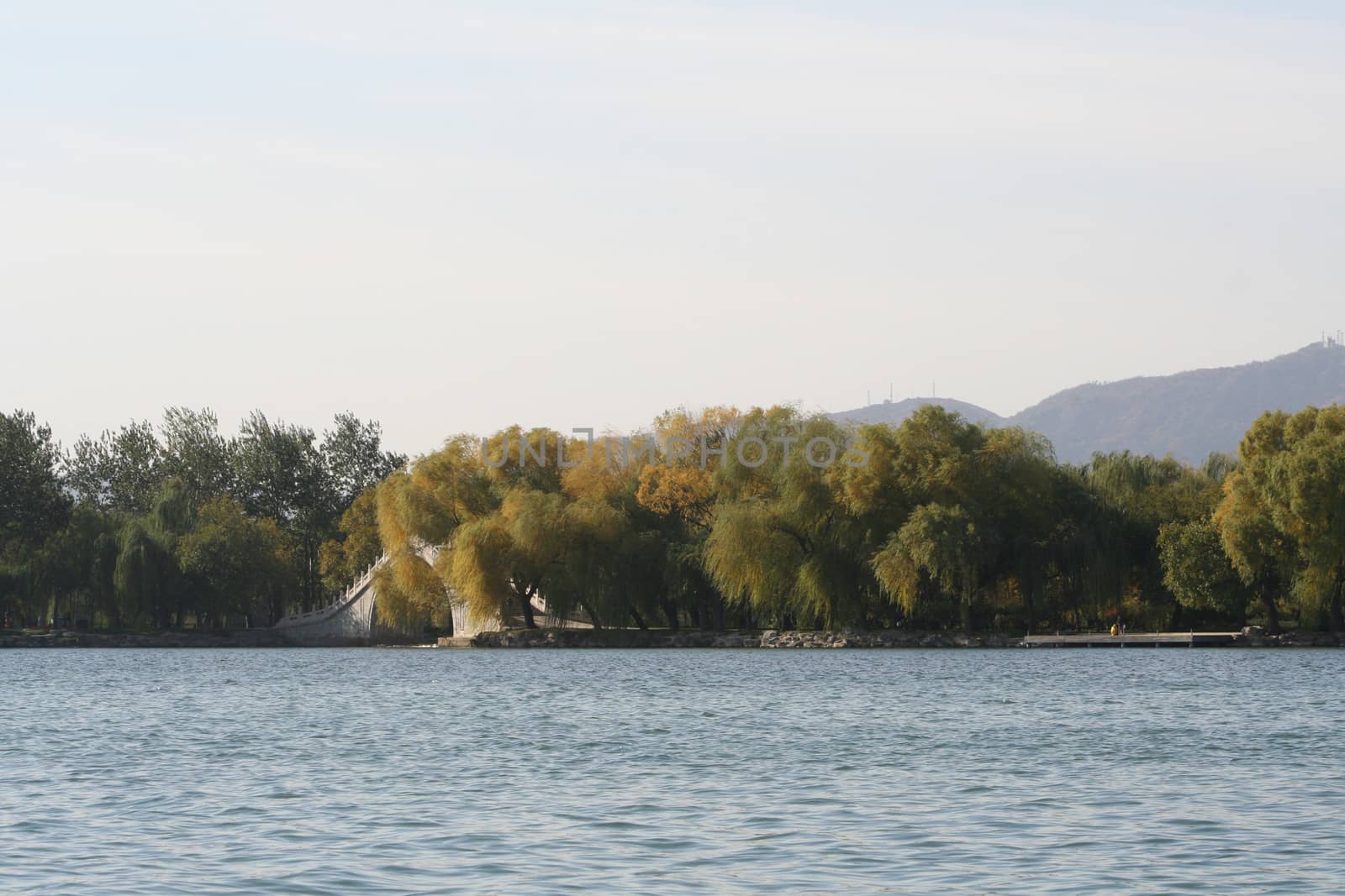 Beijing, China - November 1, 2016, Seventeen Arch Bridge in Summer Palace