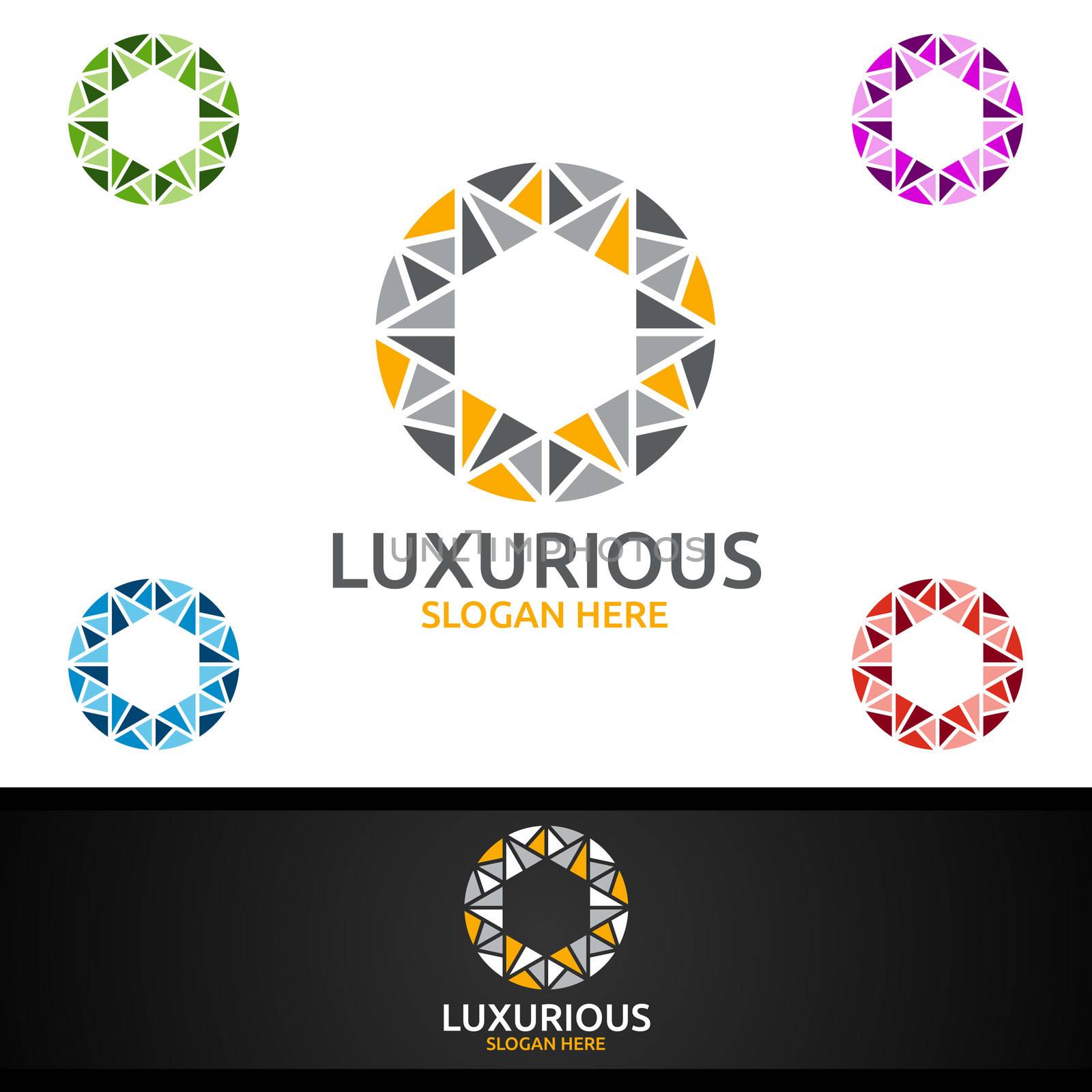 Luxurious Royal Logo for Jewelry, Wedding, Hotel or Fashion Design