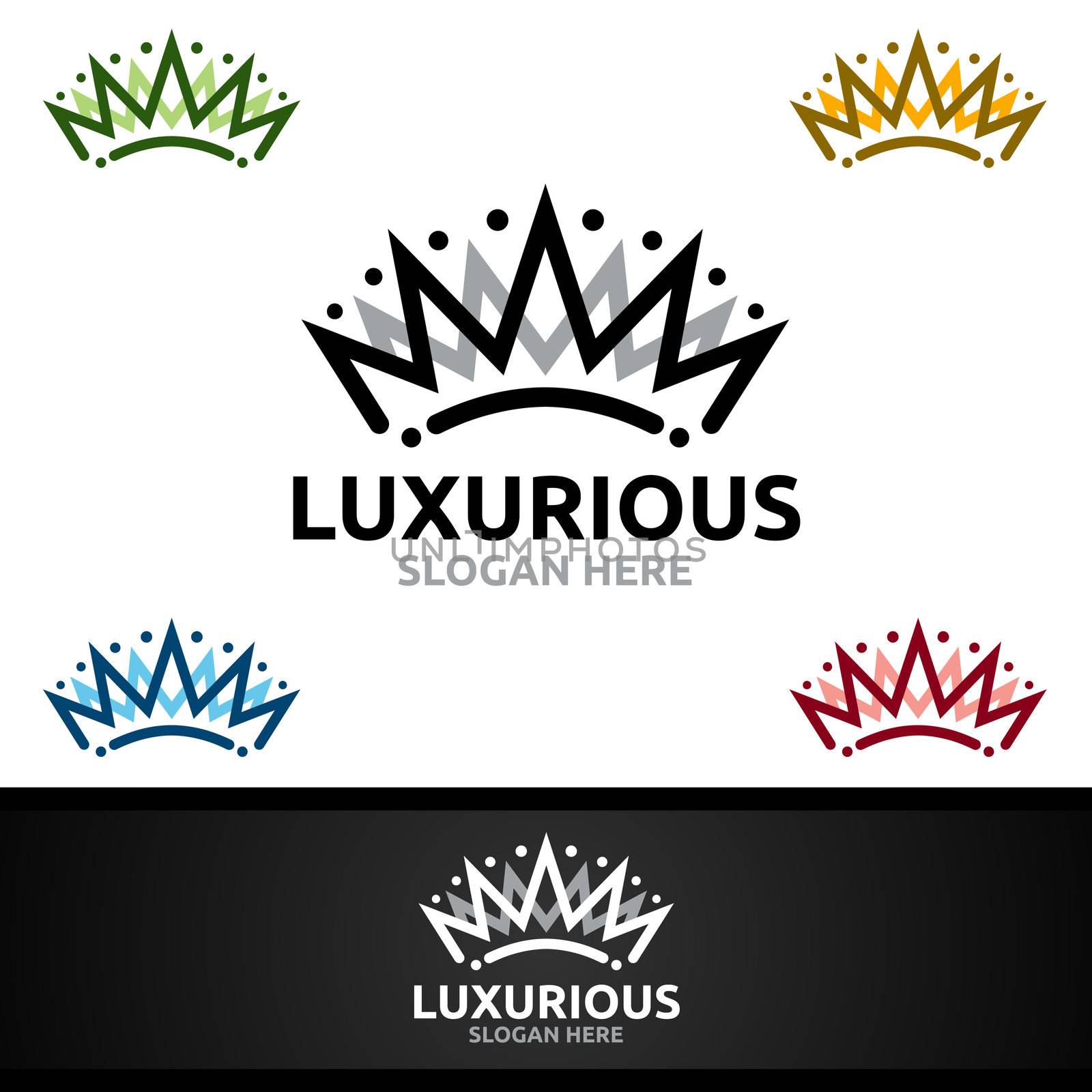 Luxurious Royal Logo for Jewelry, Wedding, Hotel or Fashion by denayuneyi