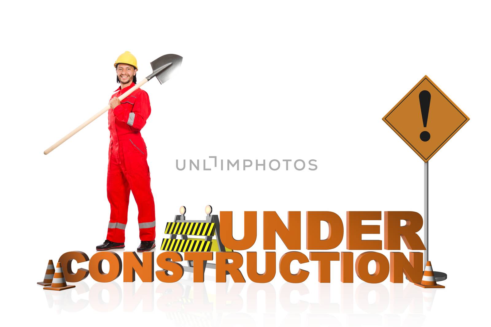 Concept of under construction for your webpage by Elnur