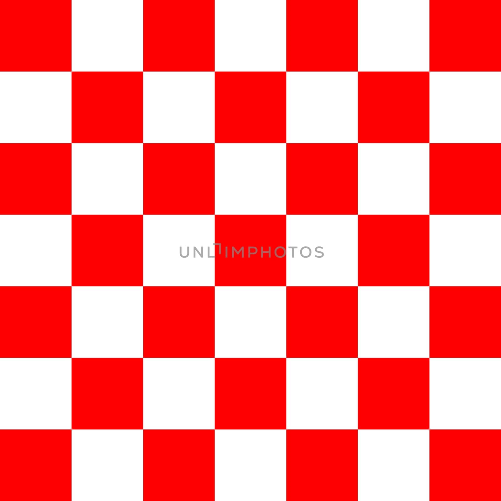 Red and white racing checkered color square tiles, seamless abstract background illustration.
