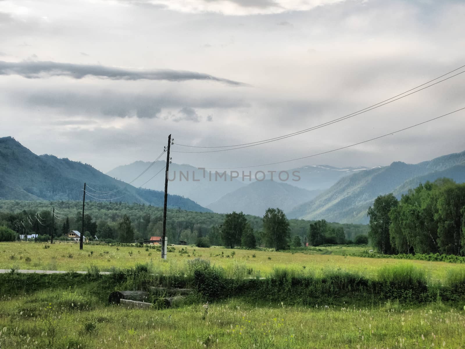 Nature is altai. Mountain landscape, forests and reservoirs of the altai.