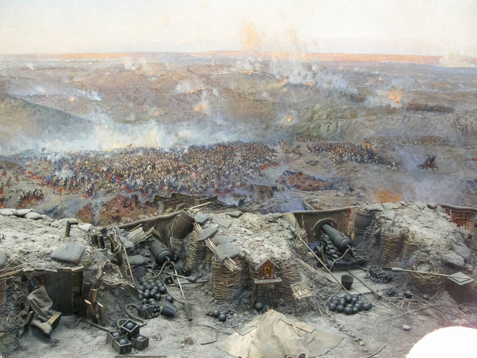 Republic of Crimea, Sevastopol - June 20, 2019: Reconstruction of the events of the defense of Sevastopol in the Crimean War of 1854-55.