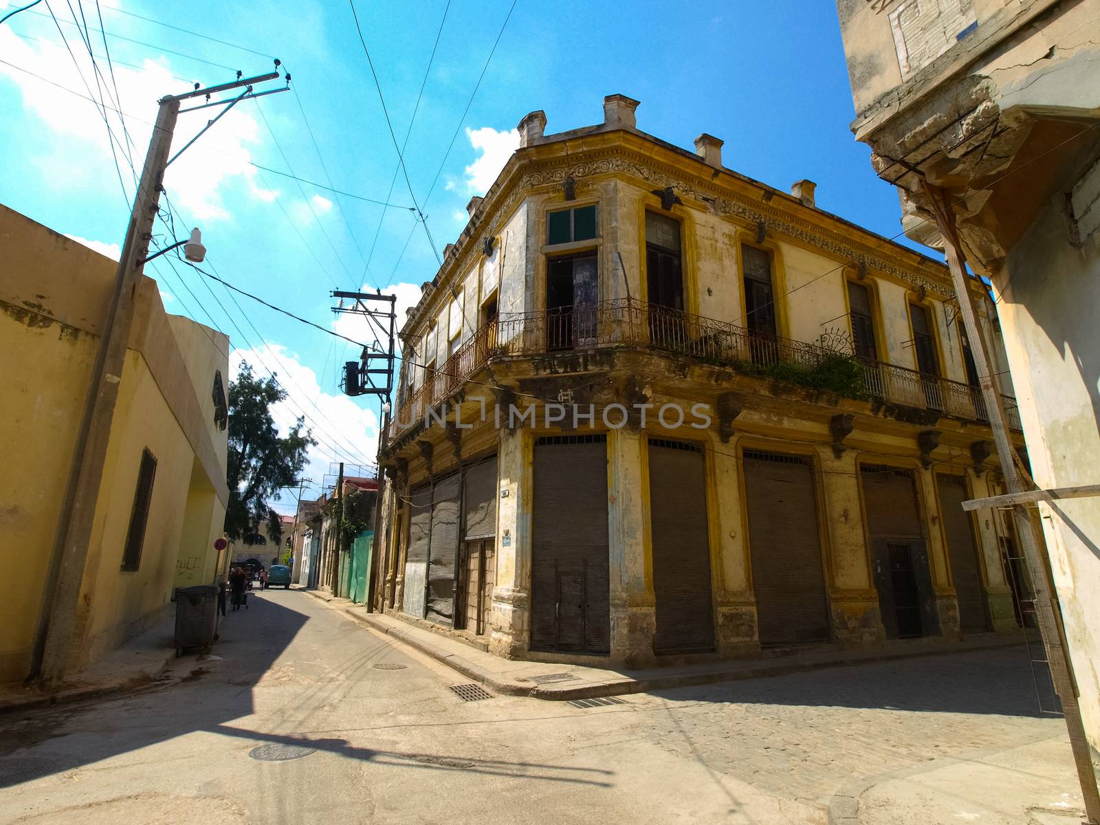 Havana, Cuba - April 03, 2013: Streets of Havana, Hiking Walks in Havana.