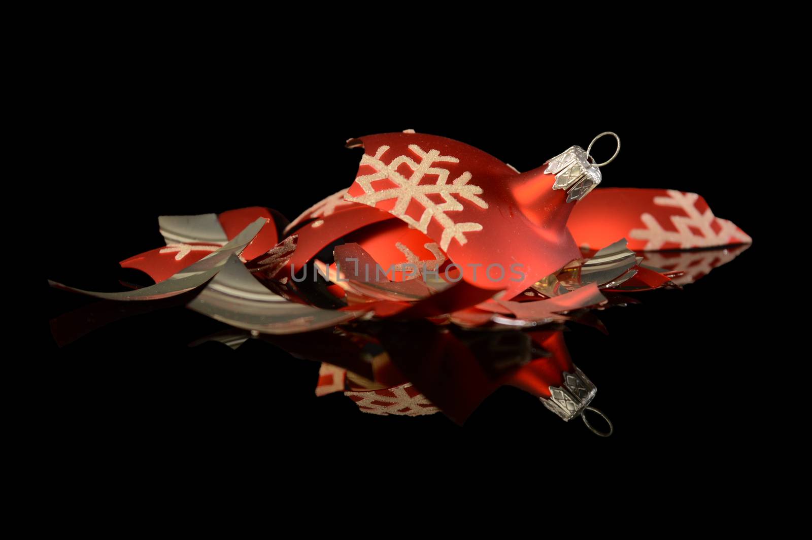 Broken Christmas Bauble by AlphaBaby