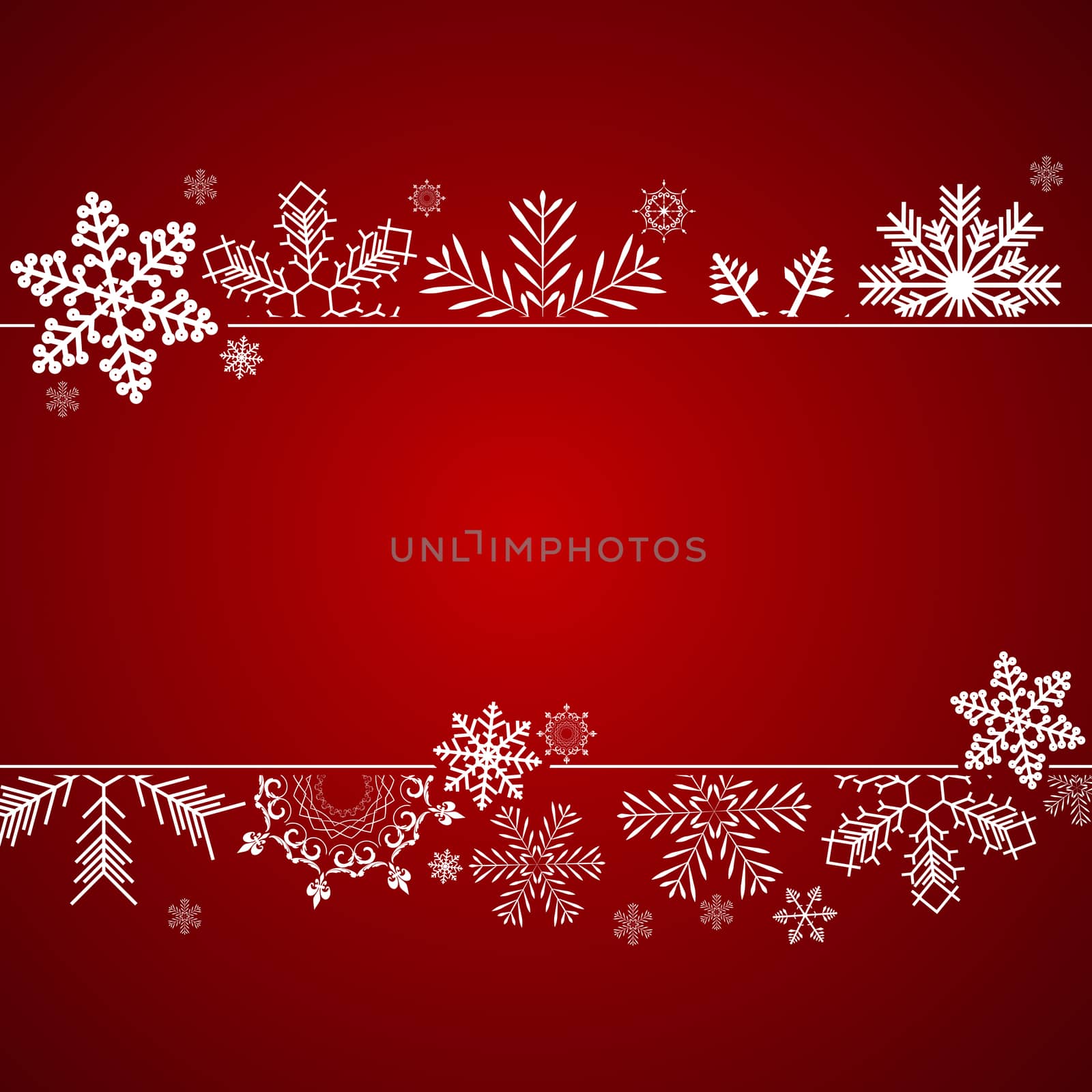 Abstract Winter Design Background with Snowflakes for Christmas and New Year Poster. Vector Illustration EPS10