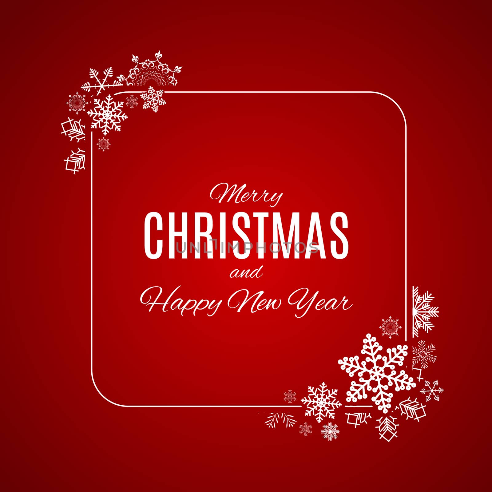 Abstract Winter Design Background with Snowflakes for Christmas and New Year Poster. Vector Illustration EPS10