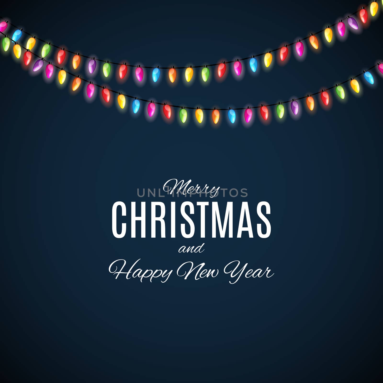 Merry Christmas and Happy New Year posters. Vector illustration. EPS10