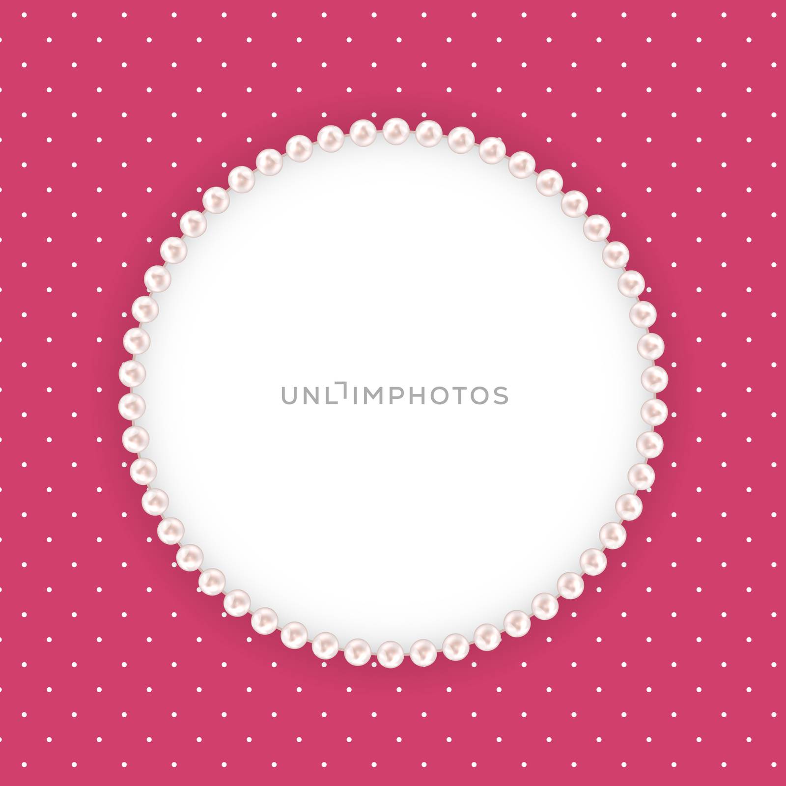 Abstract Beautuful Background with Pearl Frame. Vector Illustration EPS10