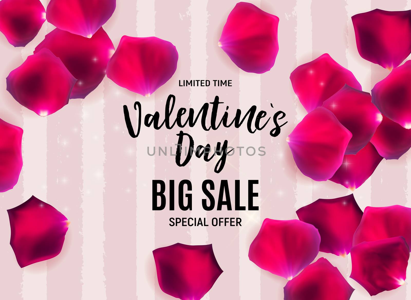 Valentine's Day Love and Feelings Sale Background Design. Vector illustration EPS10