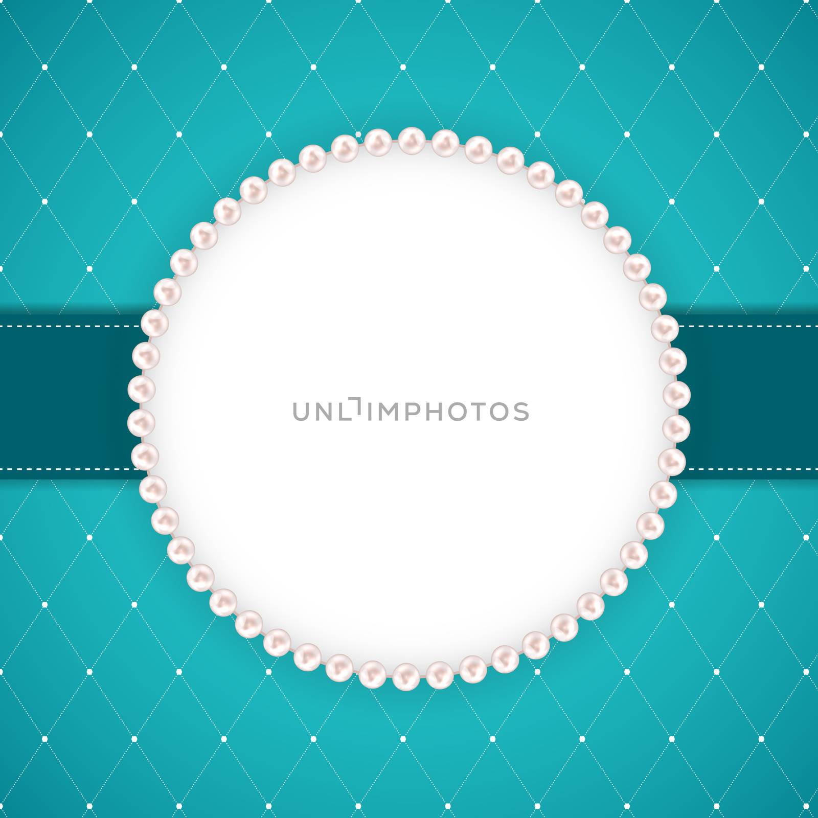 Abstract Beautuful Background with Pearl Frame. Vector Illustration EPS10