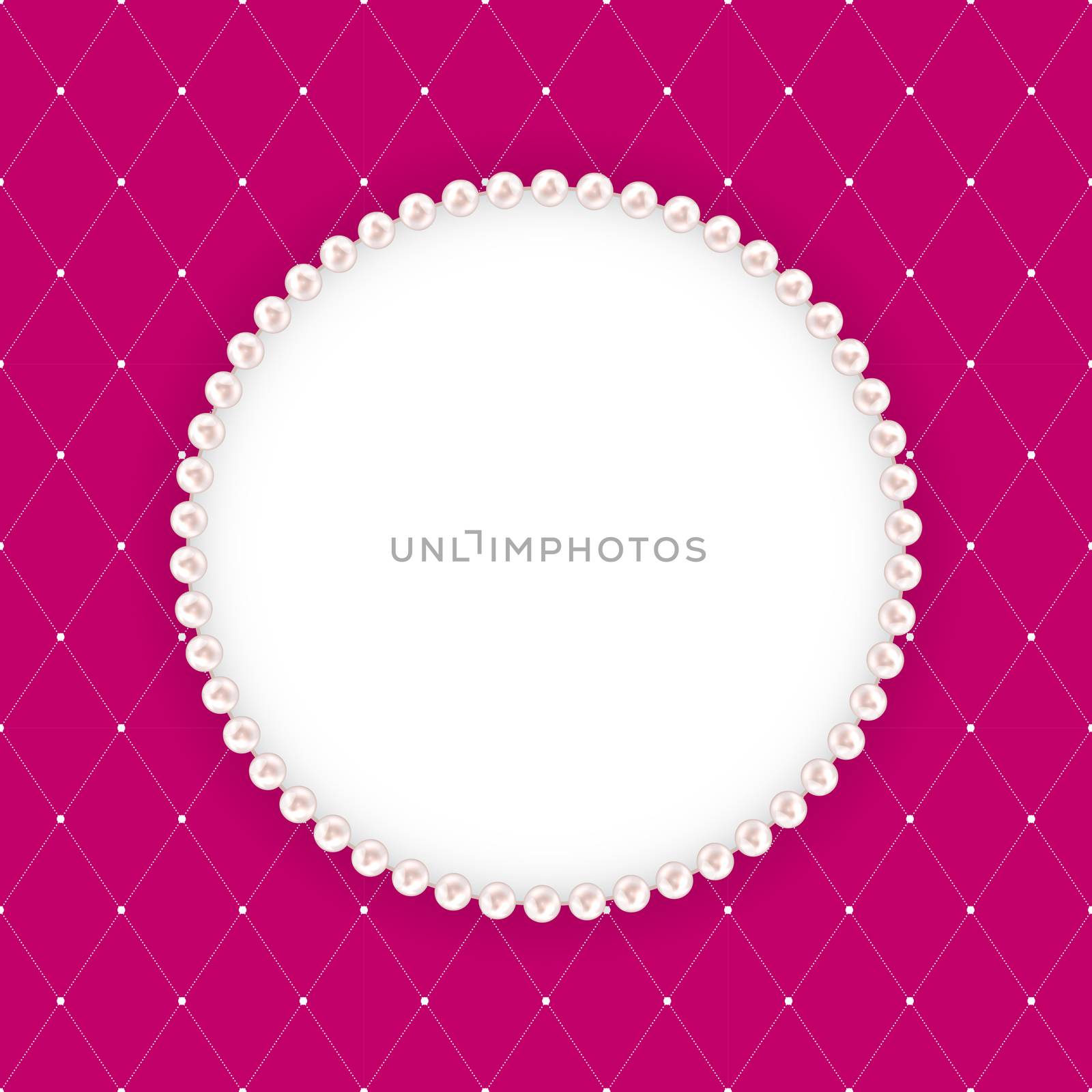 Abstract Beautuful Background with Pearl Frame. Vector Illustration EPS10