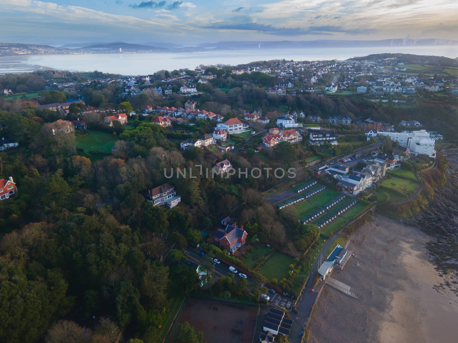 Overlooking Swansea Bay from Langland Bay Beach, including The Mumbles and Swansea coastlines... by WCLUK