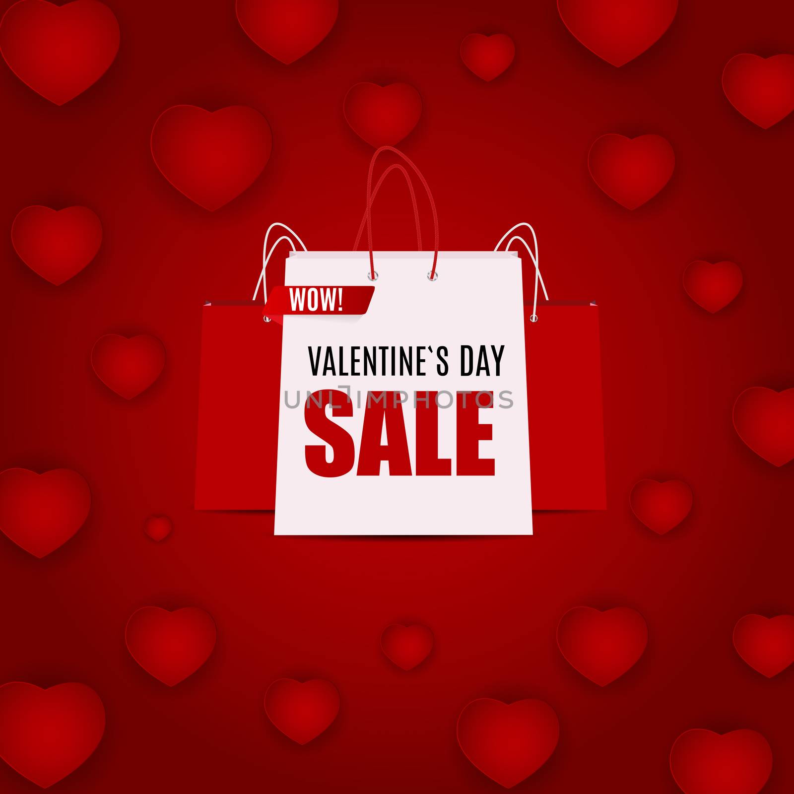 Valentine's Day Love and Feelings Sale Background Design. Vector illustration EPS10
