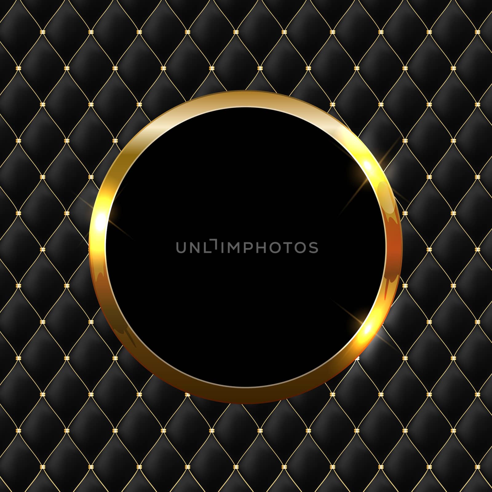 Golden sparkling glossy frame abstract background. Can be used for invitation, postcards and vouchers. Vector Illustration EPS10