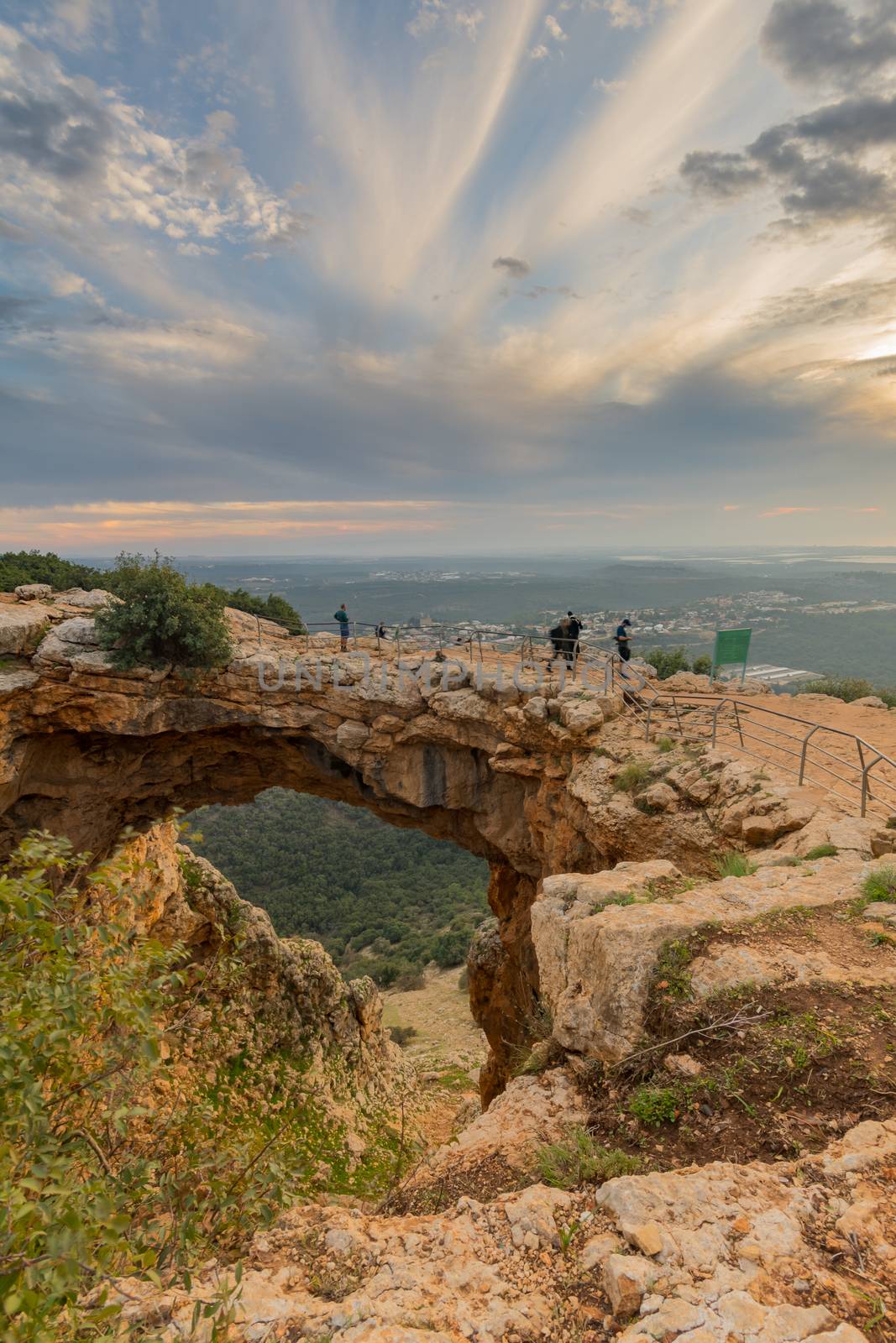 Sunset view of the Keshet Cave by RnDmS