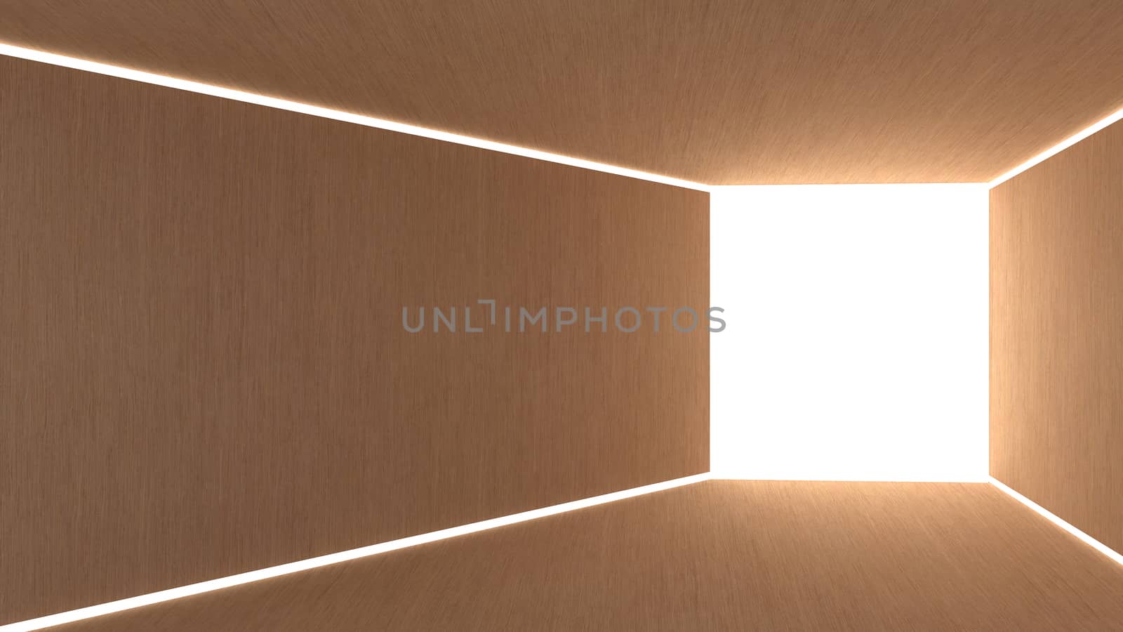 3d render abstract lighting in rectangle shape by mhaostudio