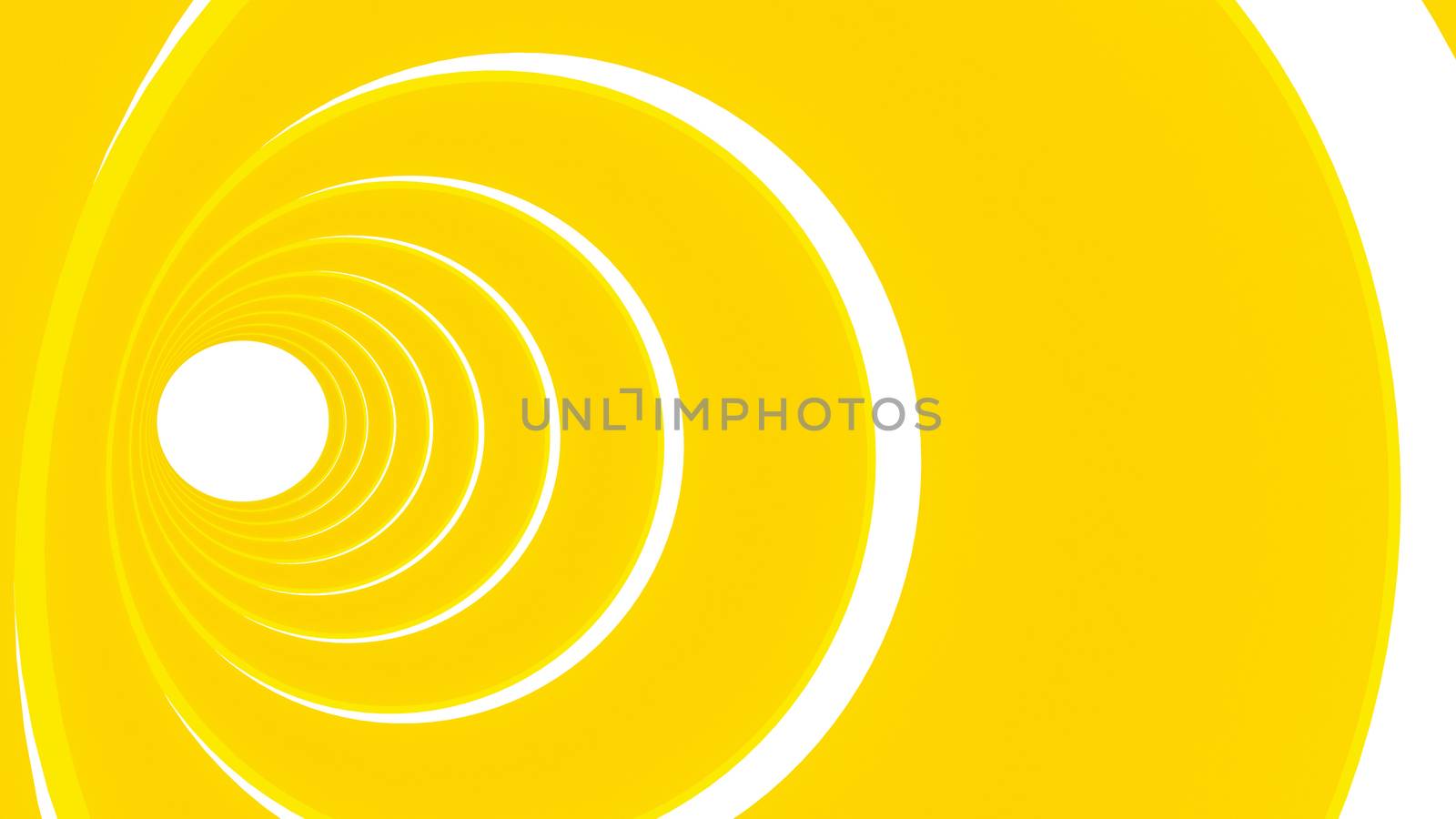 3d render of abstract circle shape in tunnel background by mhaostudio