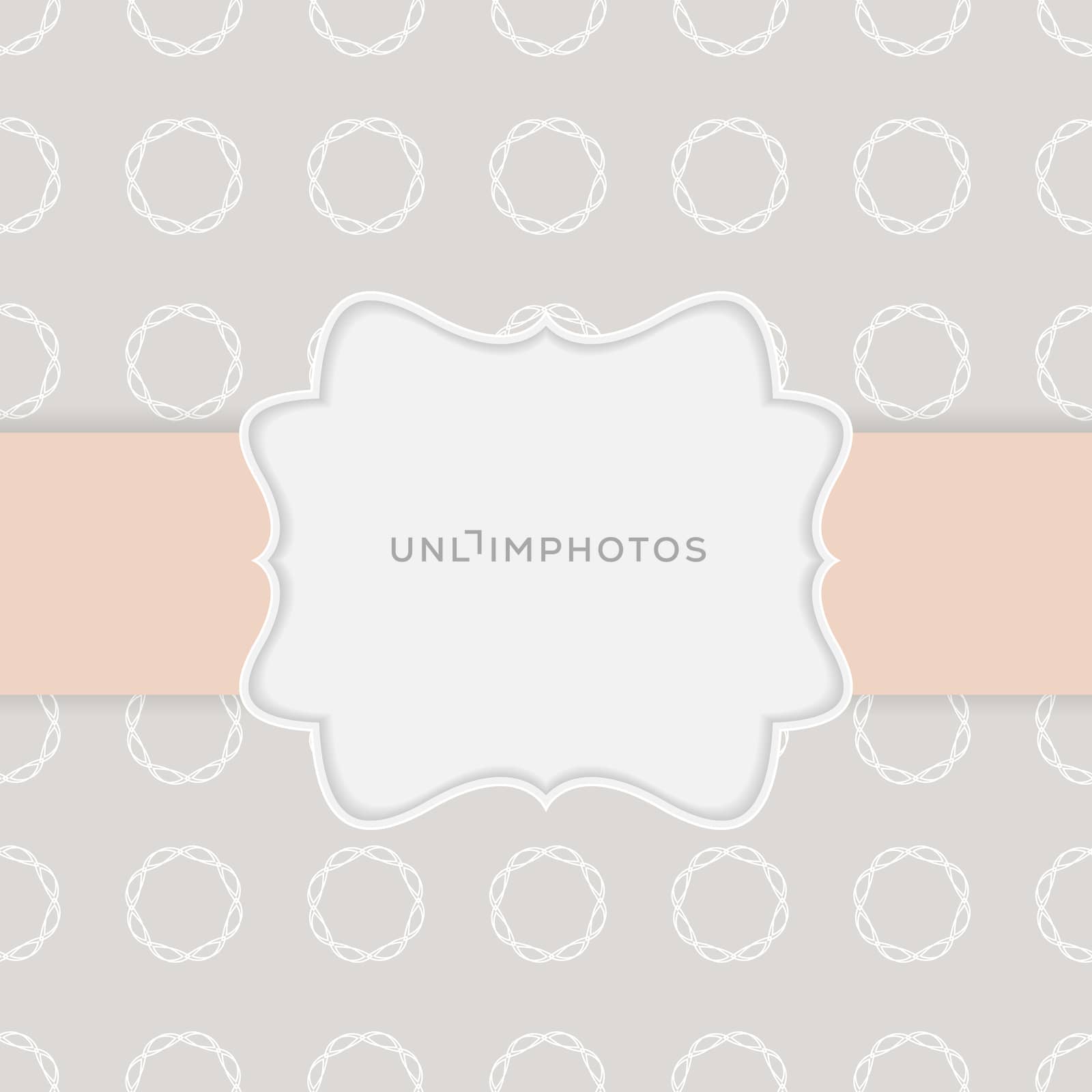 Abstract background in nude colors with frame. Vector Illustration EPS10