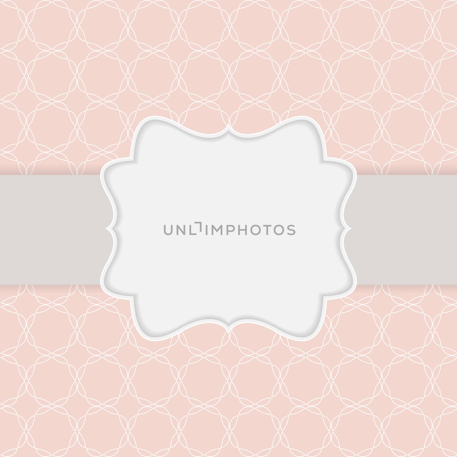 Abstract background in nude colors with frame. Vector Illustration EPS10