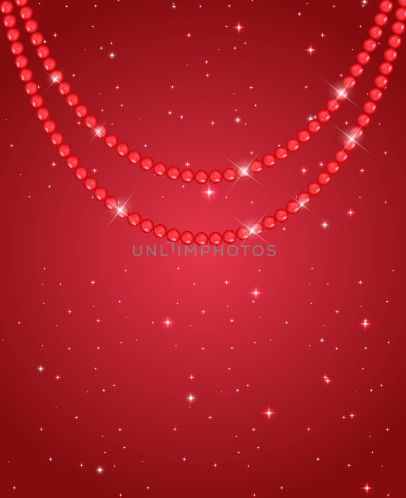 Abstract background with natural pearl garlands of beads. Vector illustration. EPS10