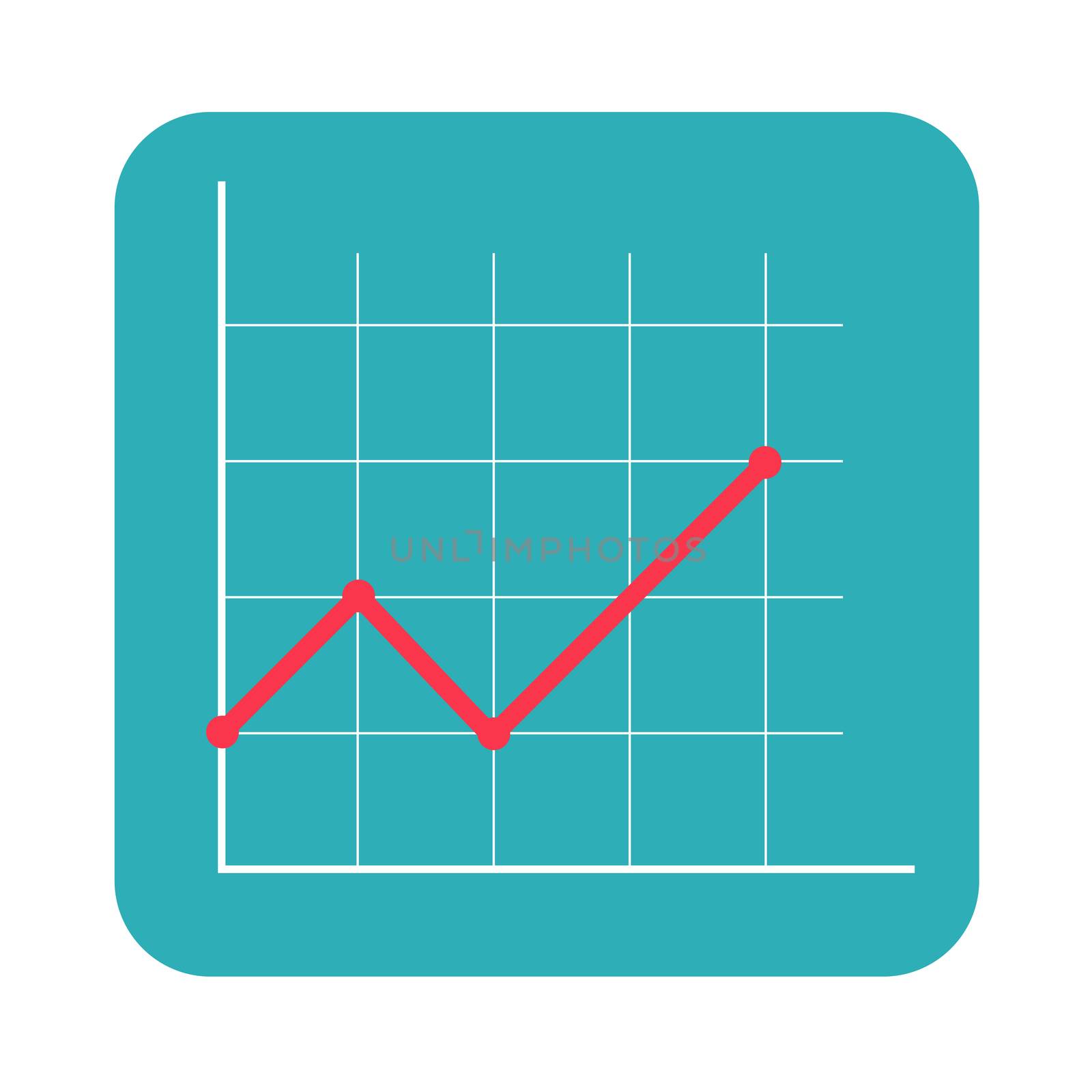 Abstract financial chart with arrow. Vector Illustration EPS10