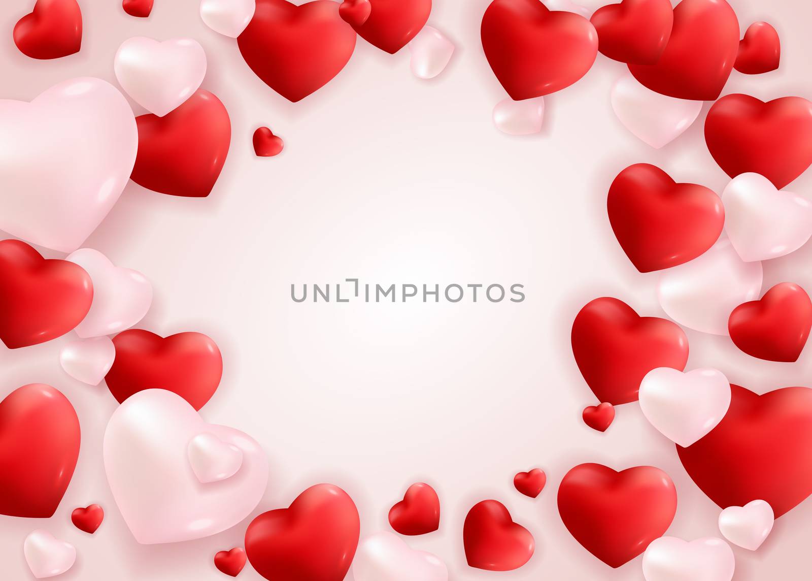 Valentine's Day Love and Feelings Background Design. Vector illustration EPS10