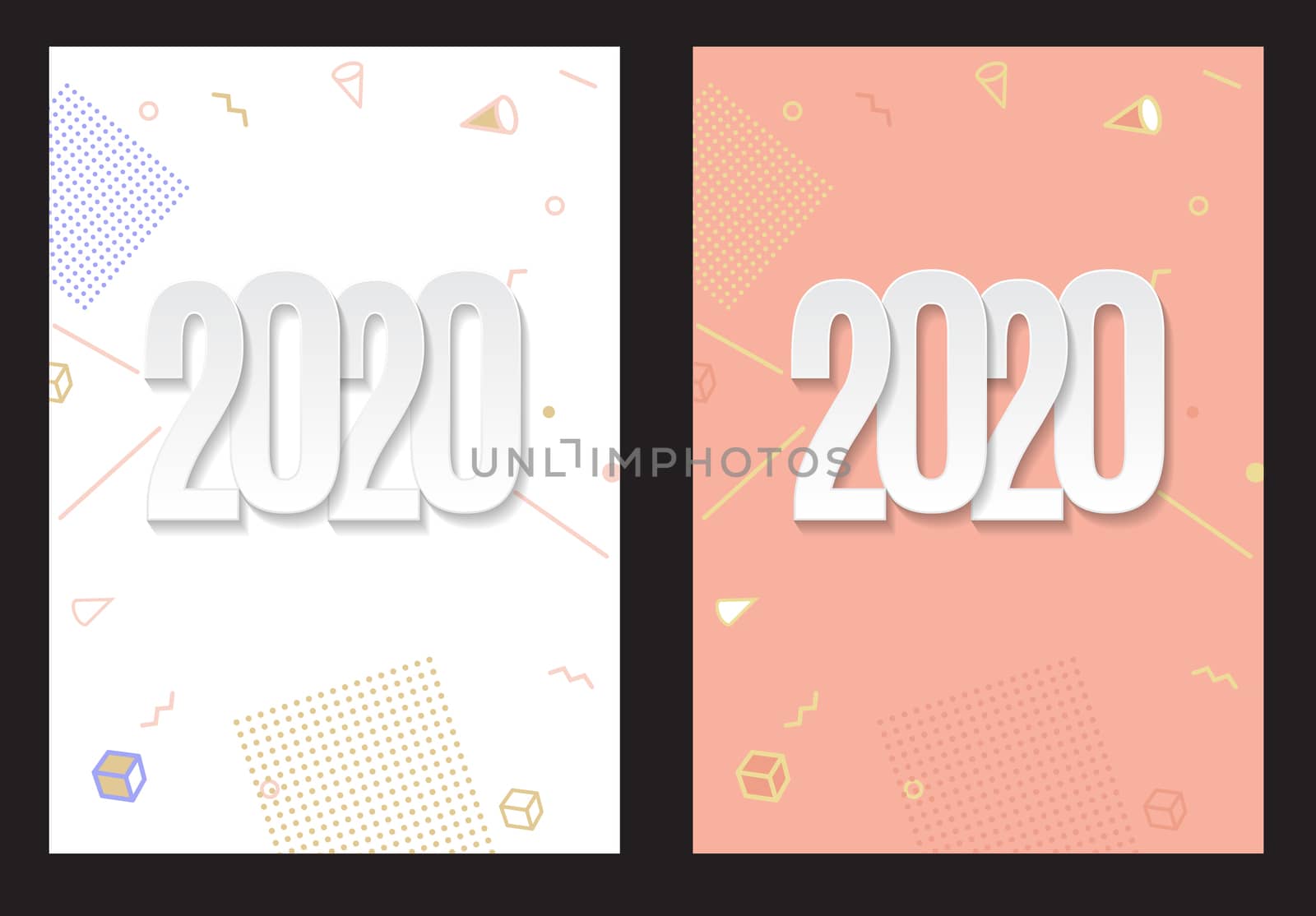 Merry Christmas and New Year Background. Vector Illustration EPS10