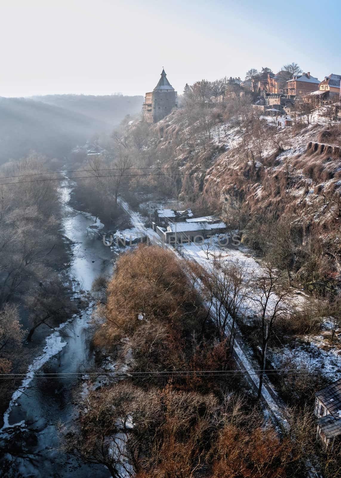 Smotrytsky canyon and river in Kamianets-Podilskyi, Ukraine by Multipedia