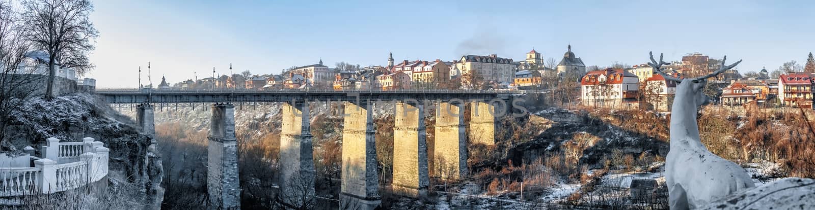 Novoplanovsky bridge in Kamianets-Podilskyi, Ukraine by Multipedia