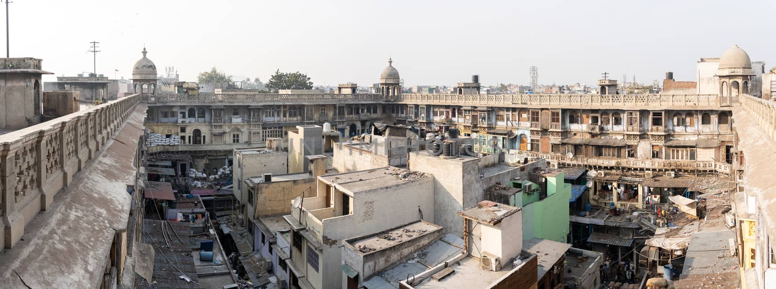 Old Delhi Spice Market Rooftop by oliverfoerstner