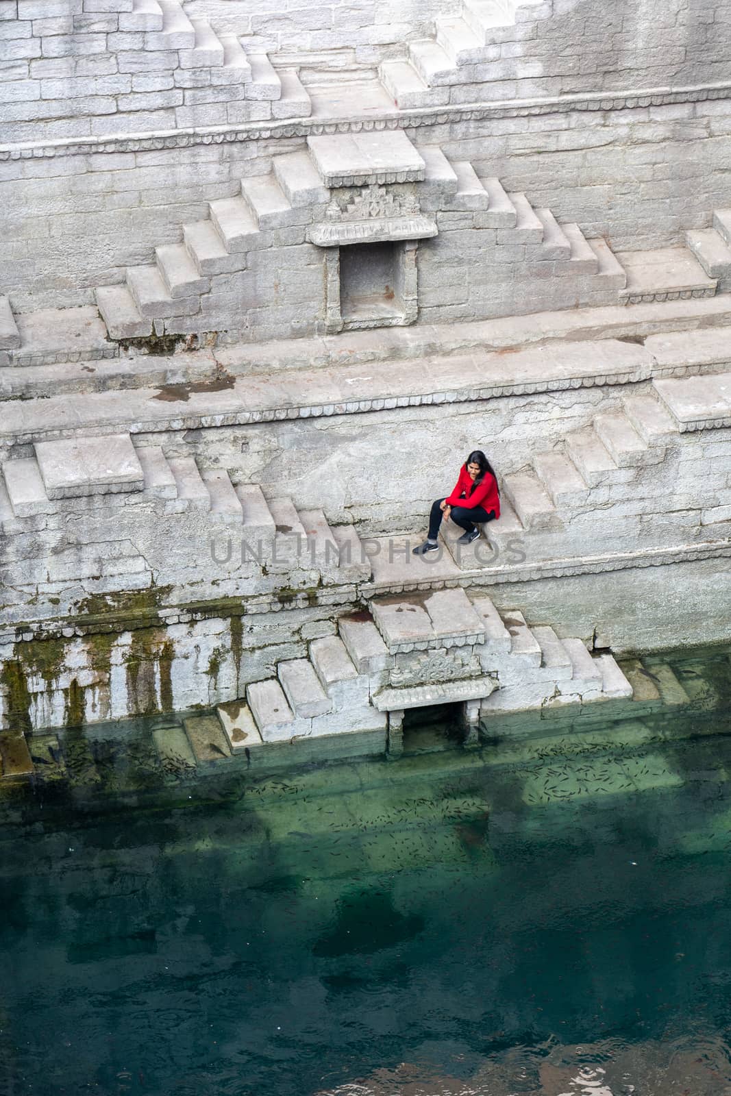 Stepwell Toorji Ka Jhalra in Jodhpur, India by oliverfoerstner