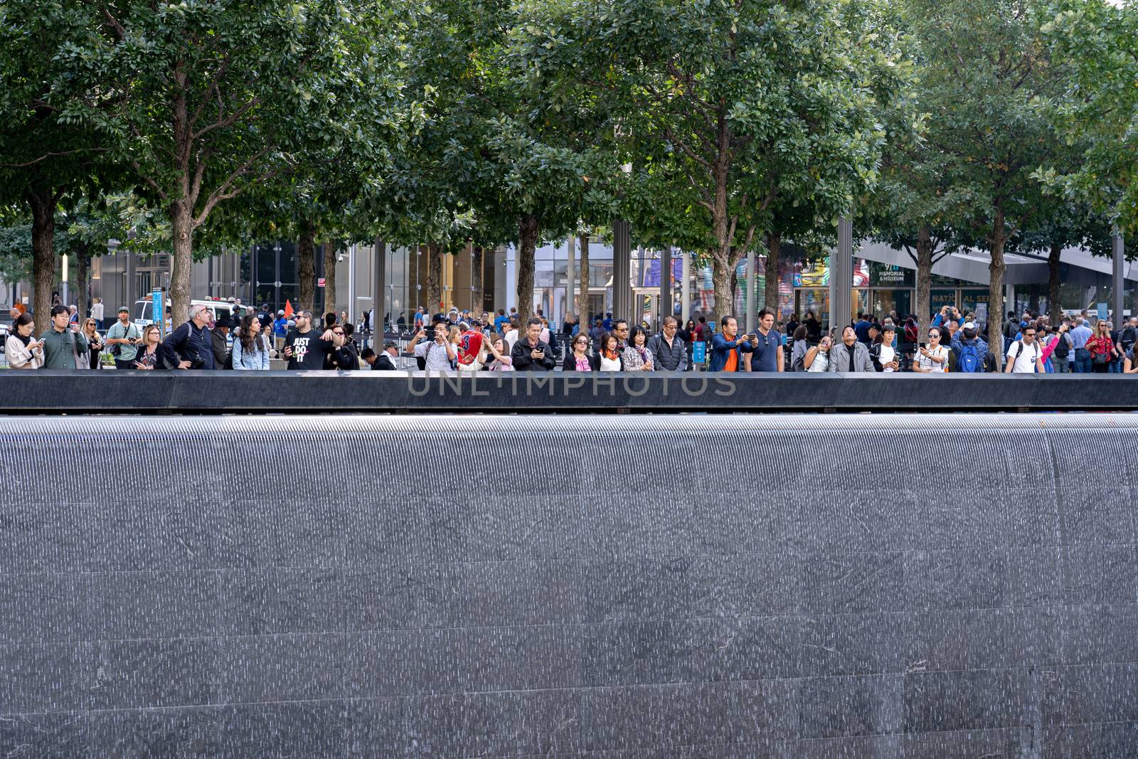 Memorial Pool at Ground Zero in Lower Manhattan, NYC by oliverfoerstner