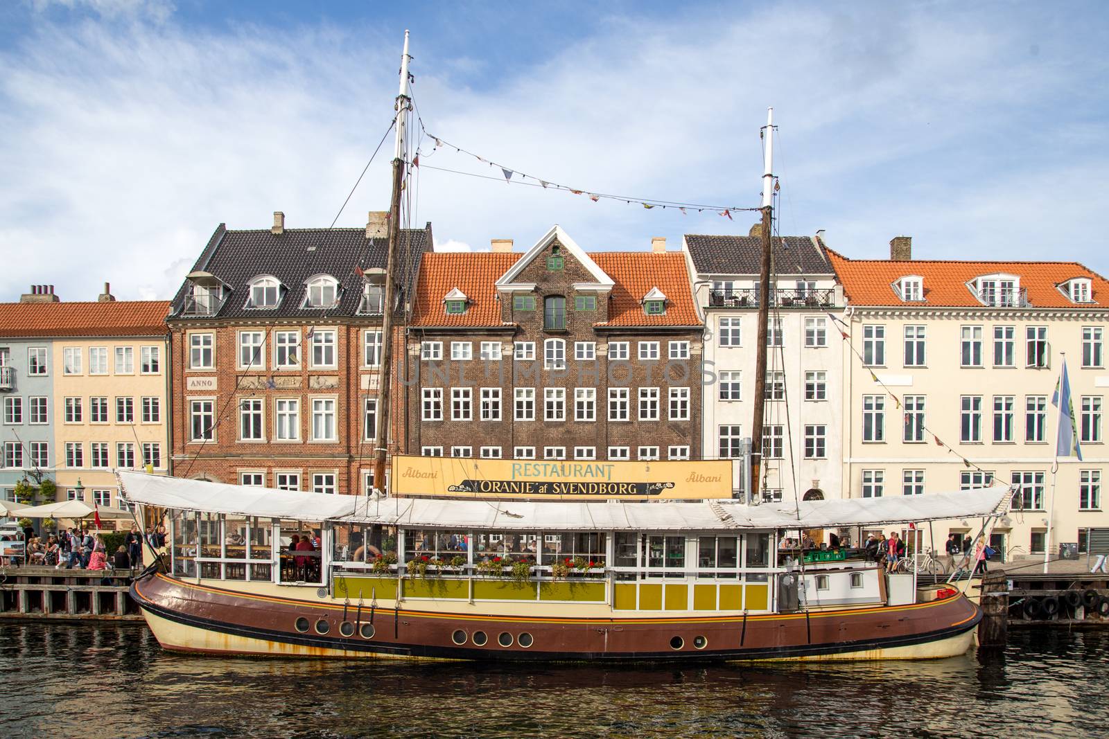 Nyhavn harbor in Copenhagen, Denmark by oliverfoerstner