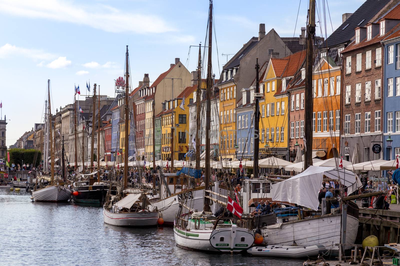 Nyhavn harbor in Copenhagen, Denmark by oliverfoerstner