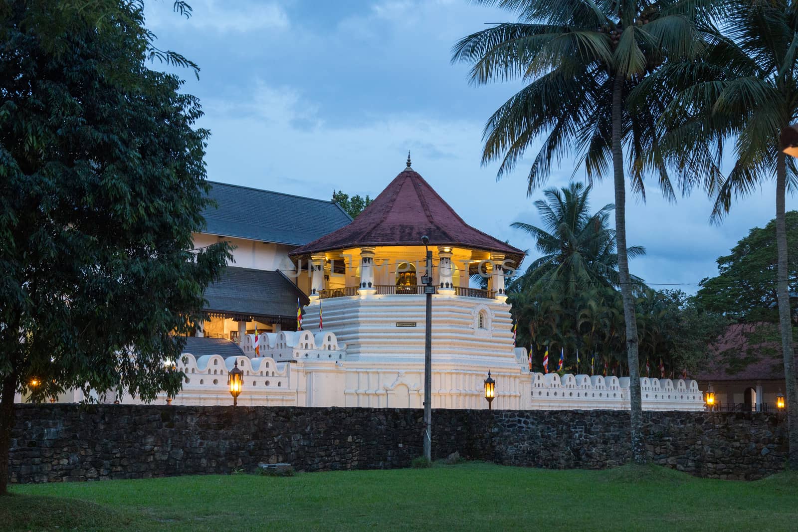 The Temple of the Tooth in Kandy, Sri Lanka by oliverfoerstner