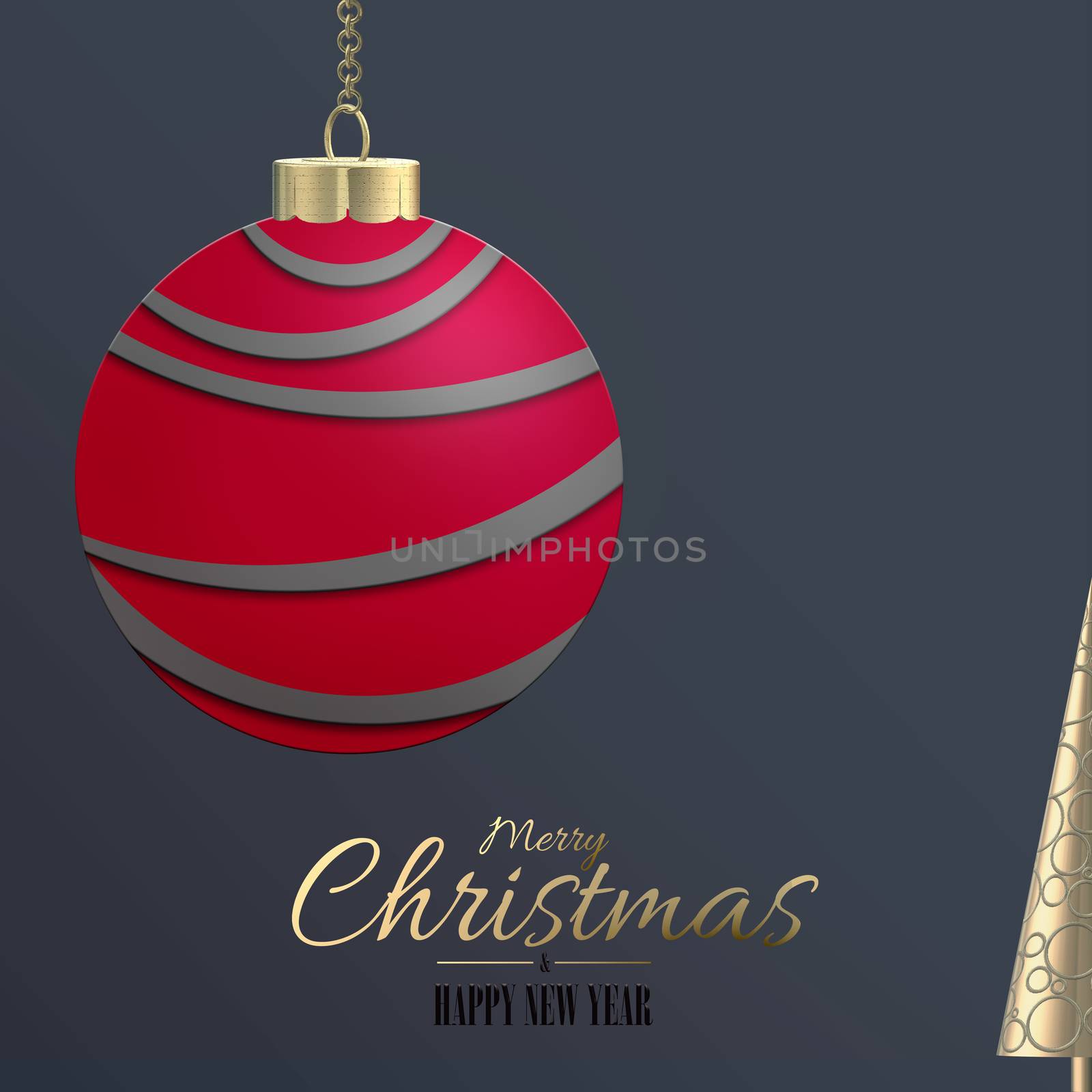 Minimalist abstract Christmas design by NelliPolk