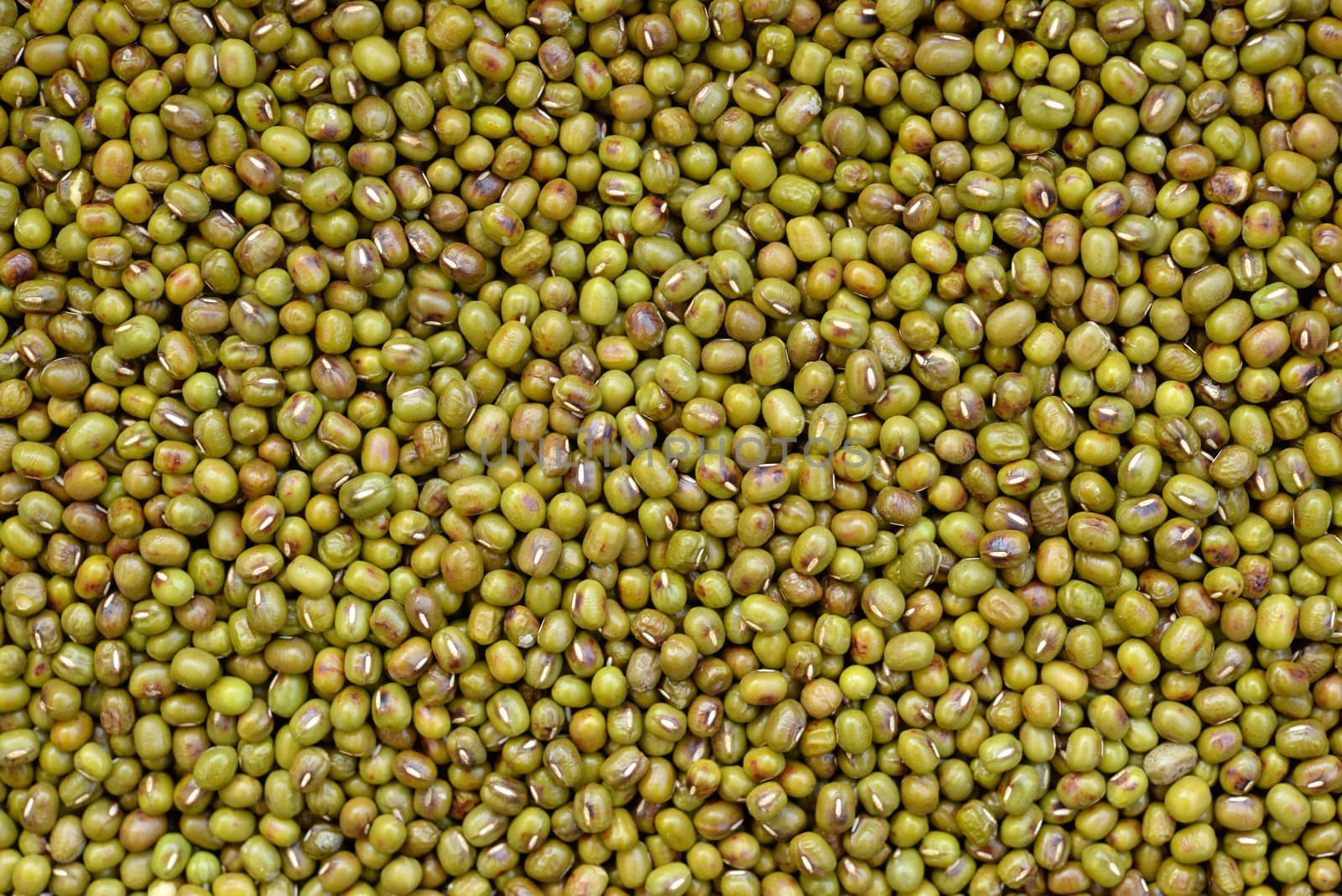 Background image of mung beans that have been roasted by heat. by hellogiant