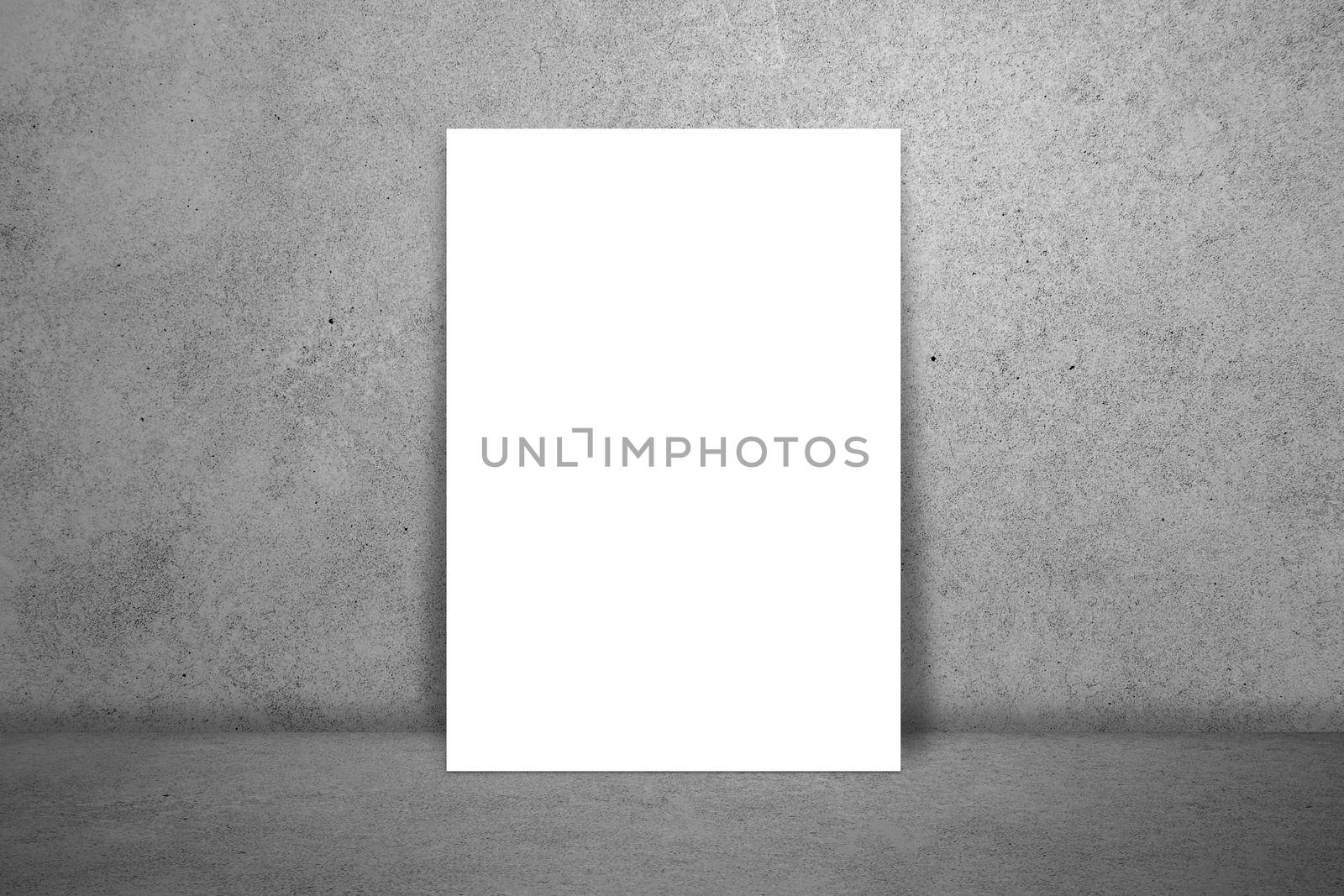 Mockup template, paper white on texture background empty for presentation or ads, elements for advertising, business branding, board blank for design, canvas print or card, object art. by nnudoo